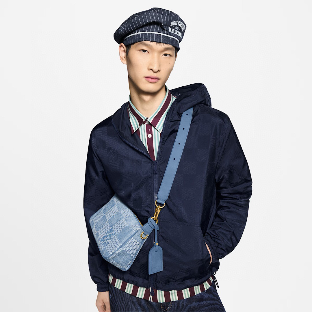 NO:551372,[OCHETTE ACCESSOIRE XL handbag] N00204 denim/plaid,19860909【OCHETTE ACCESSOIRE XL 手袋】N00204 牛仔/格子,,Bag