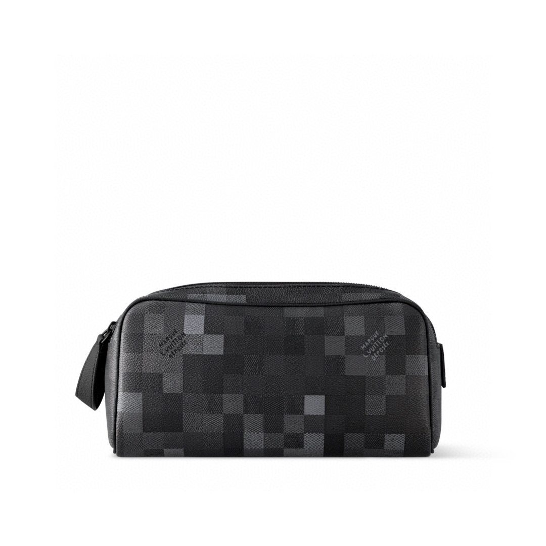 NO:551678,[DO KIT toilet bag] m15109 black grid/mosaic official website picture,19860909【DO KIT 盥洗袋】 m15109 黑格/ 马赛克 官网图,,Bag