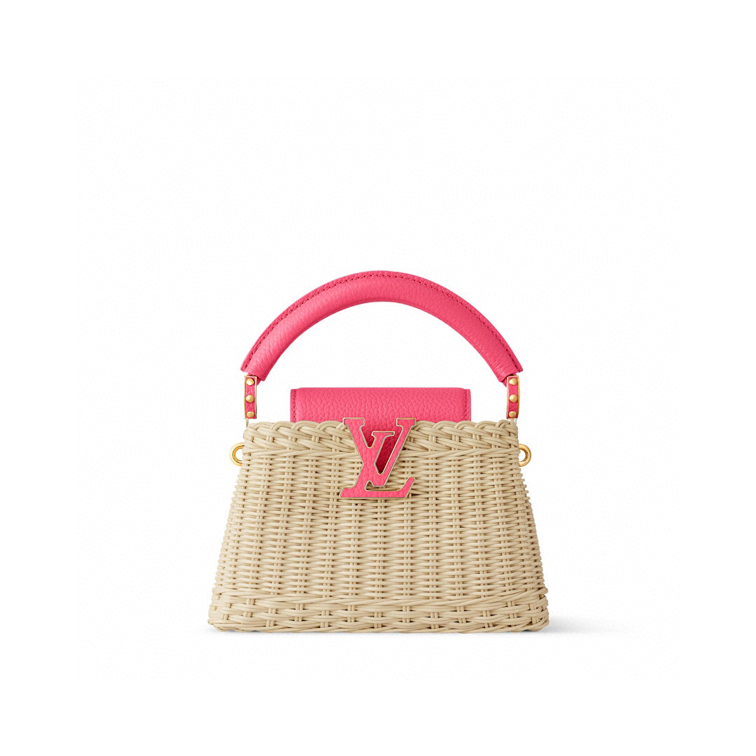 NO:551617,[CAUCINES mini handbag] m14365 brown/woven (summer) m26003 black m26004 white m26005 pink,19860909【CAUCINES 迷你手袋】 m14365 棕色/ 编织（夏天） m26003 黑色 m26004 白色 m26005 粉色,,Bag