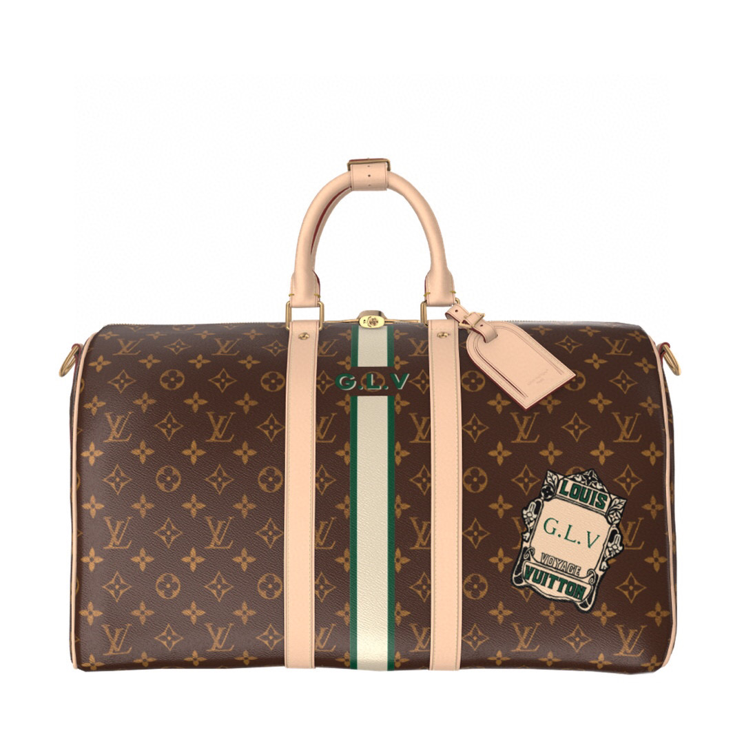 NO:551645,[KEEALL 45 MON MONOGRAM Travel Bag] 01944 Presbyopia/Silk Screen Official Website Picture,19860909【KEEALL 45 MON MONOGRAM 旅行袋】 01944 老花/ 丝印 官网图,,Bag