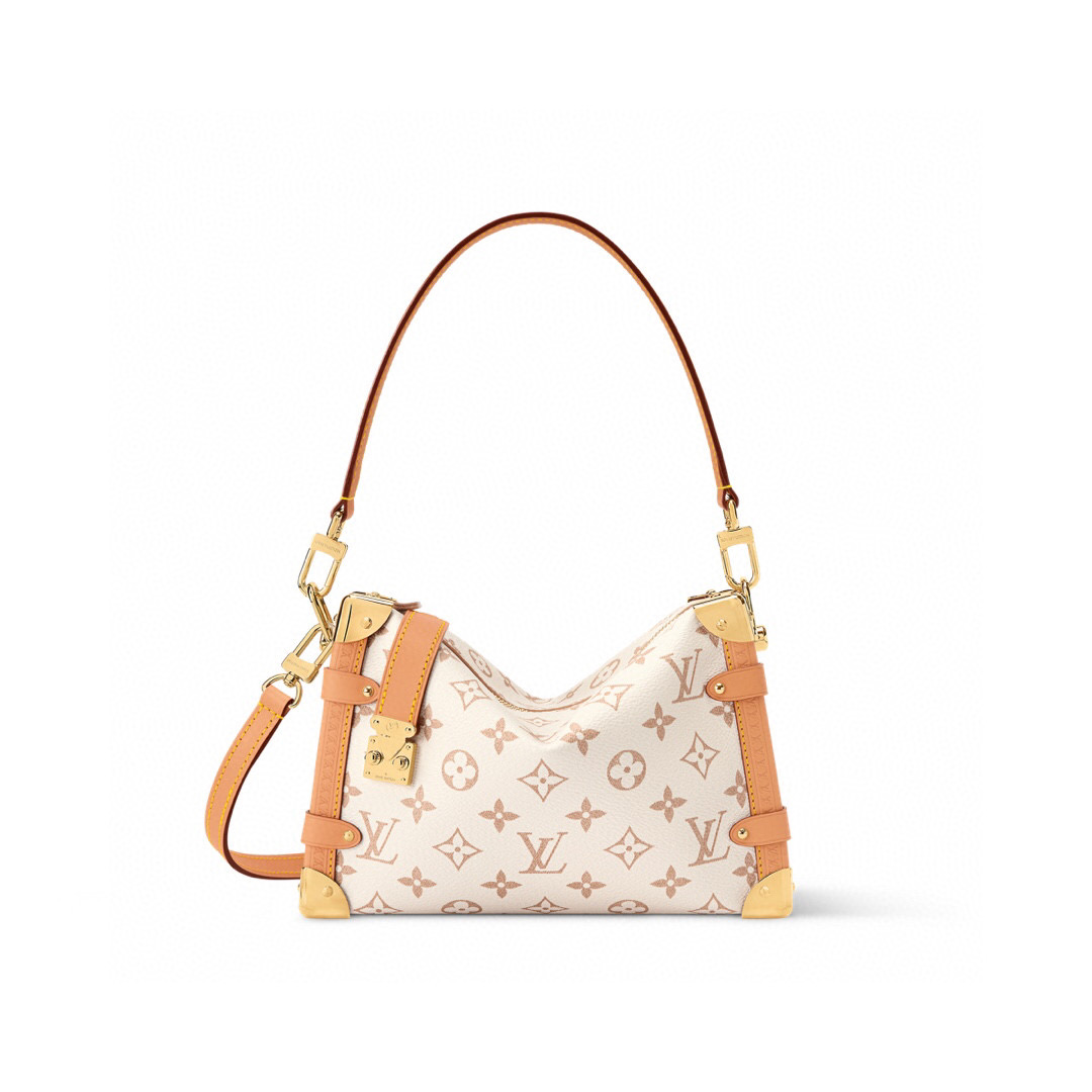 NO:551947,[SIDE TRUNK medium handbag] m26287 white flower official website picture,19860909【SIDE TRUNK 中号手袋】 m26287 白花 官网图,,Bag