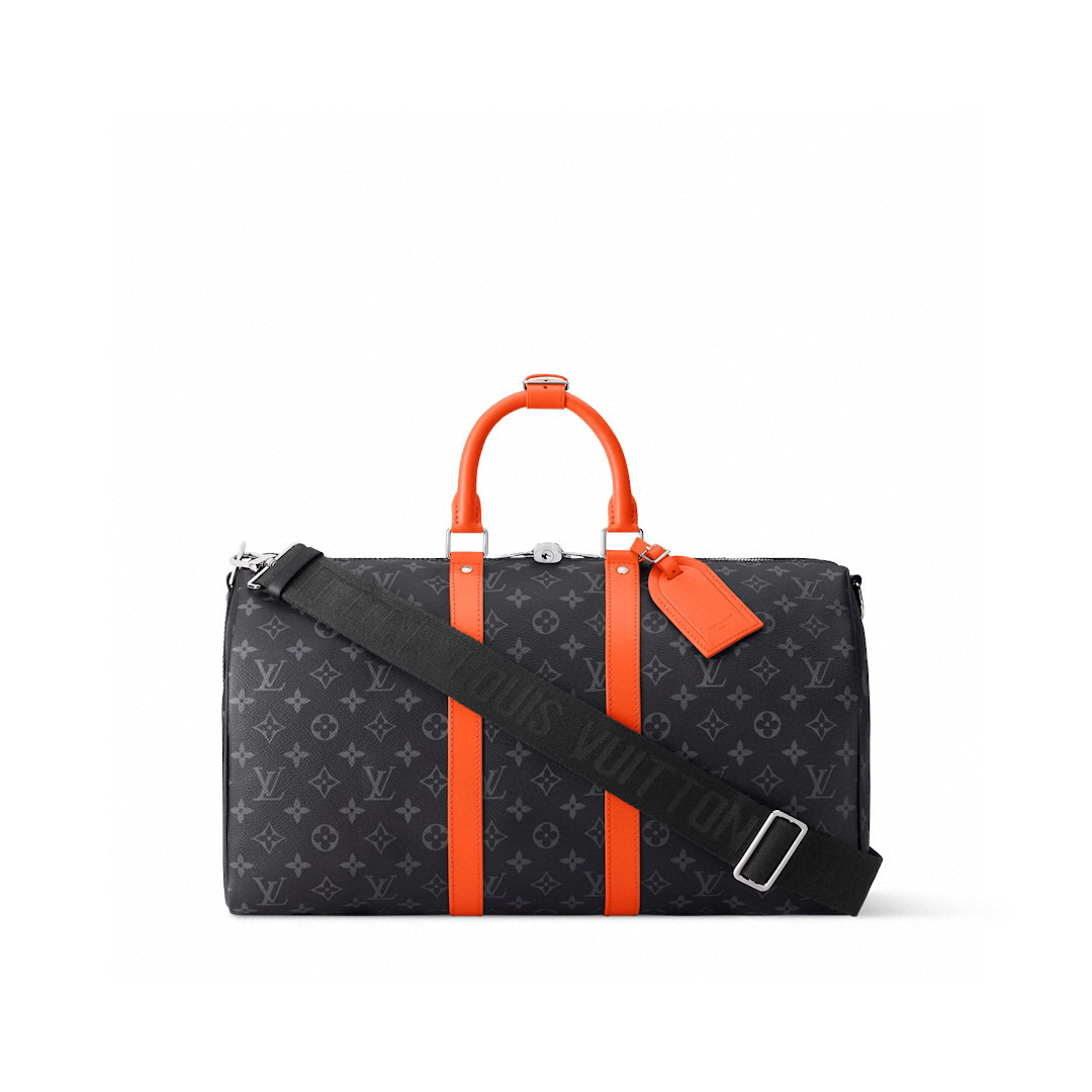 NO:551696,[KEEALL BANDOULIRE 50 Travel Bag] m26434 Black Flower/Green m15251 Black Flower/Orange Official Website Image Size 27 x 20 x 45 cm Size 29 x 23 x 50 cm Size 31 x 26 x 55 cm (height x width x length),19860909【KEEALL BANDOULIRE 50 旅行袋】 m26434 黑花/ 绿色 m15251 黑花/橙色 官网图 尺寸27 x 20 x 45 厘米 尺寸29 x 23 x 50 厘米 尺寸31 x 26 x 55 厘米 (高 x 宽 x 长度),,Bag