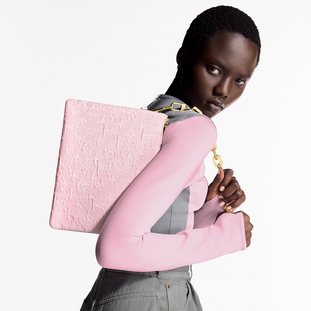 NO:551983,【Sac Coussin M】 m13313 pink/denim official website picture,19860909【Sac Coussin M】 m13313 粉色/ 牛仔 官网图,,Bag