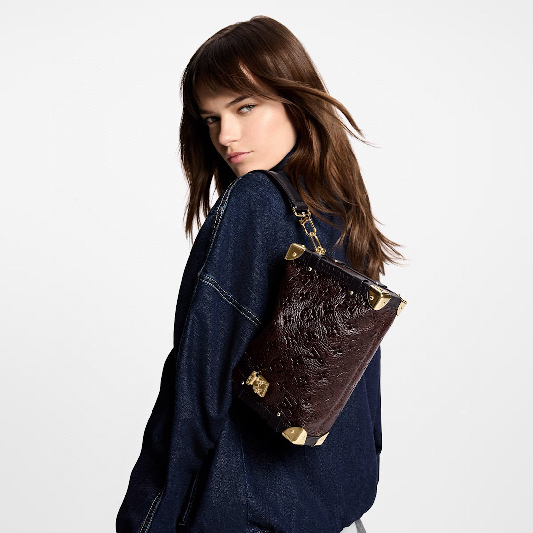 NO:552192,[SIDE TRUNK medium handbag] m26304 chocolate color,19860909【SIDE TRUNK 中号手袋】 m26304 巧克力色,,Bag