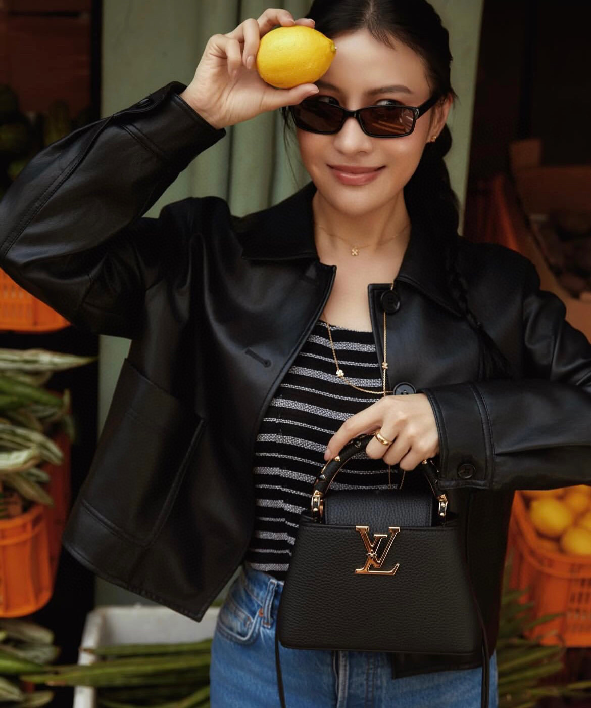 NO:552341,【Caucines Mini Handbag】M14976 Black M48865 Four-leaf Crust Full-Skin,19860909【Caucines 迷你手袋】M14976黑色 M48865四叶草全皮,,Bag