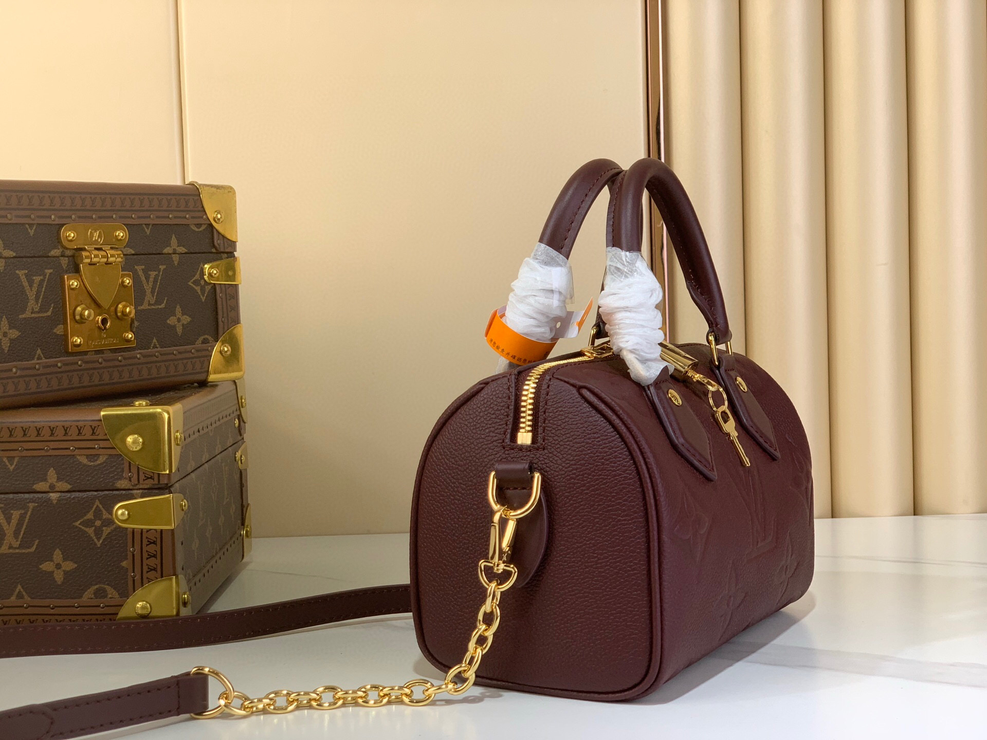 LV Style Beige Leather Bag Lookbook Reference image 2