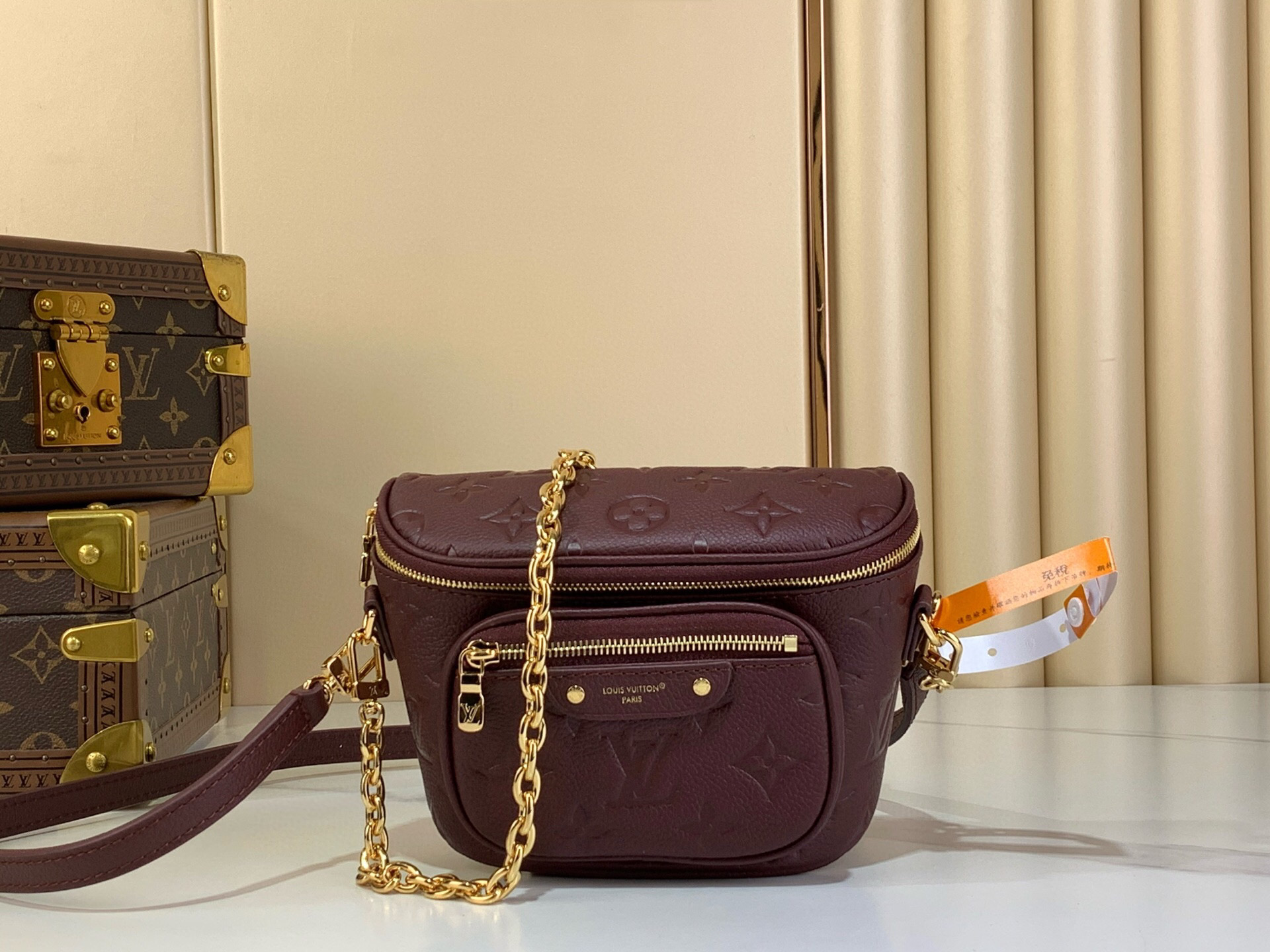 LV Style Beige Leather Top Handle Bag Lookbook Reference image 1