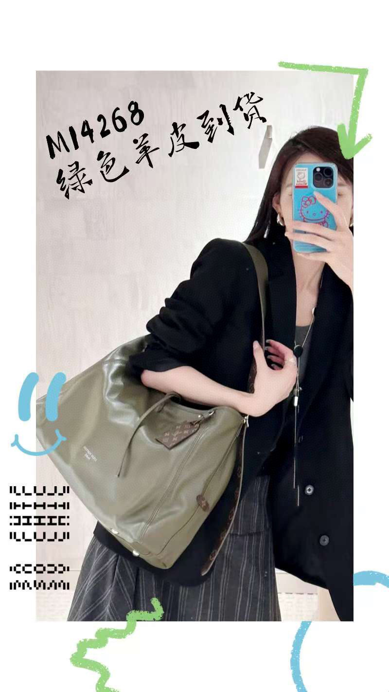 NO:552382,[CARRYALL VIBE medium handbag] m14268 dark khaki gray green,19860909【CARRYALL VIBE 中号手袋】 m14268 深卡其灰绿色,,Bag