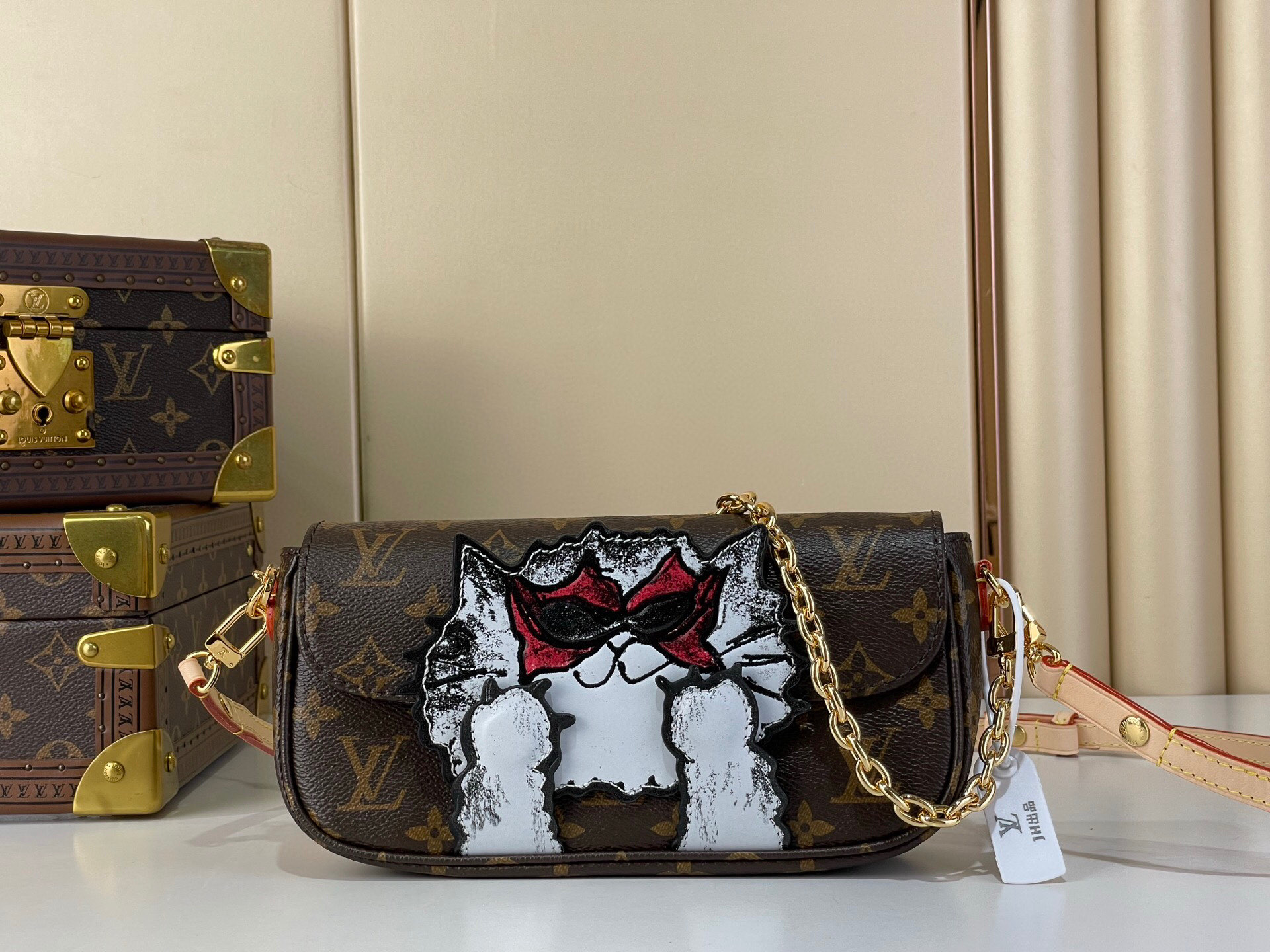 LV Style Beige Top Handle Bag Lookbook Reference image 1