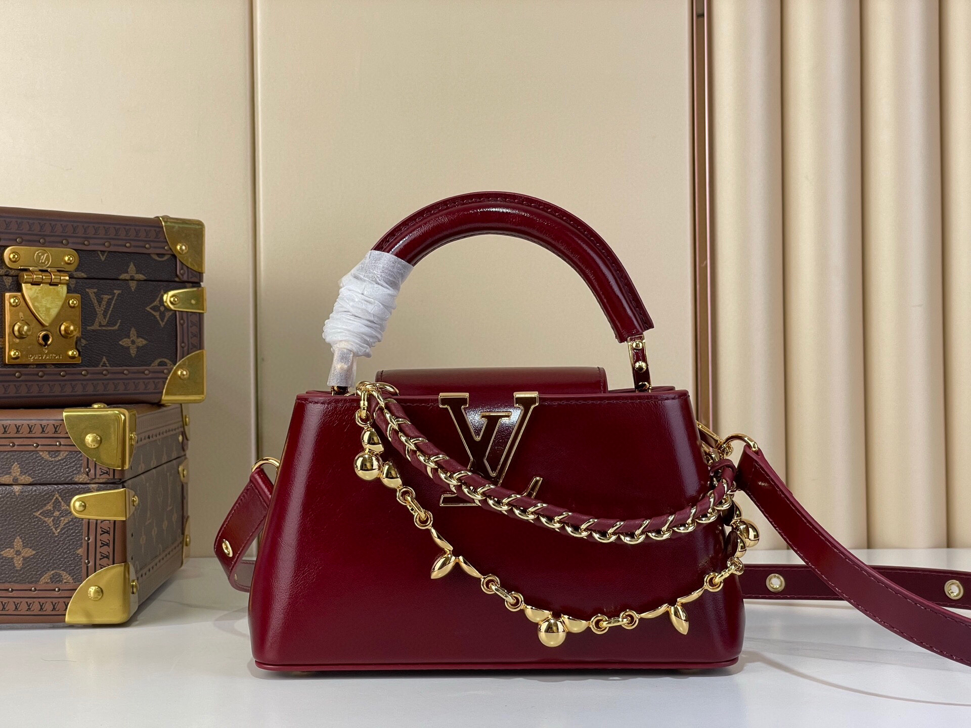 LV Style Black Leather Top Handle Bag Lookbook Reference image 1