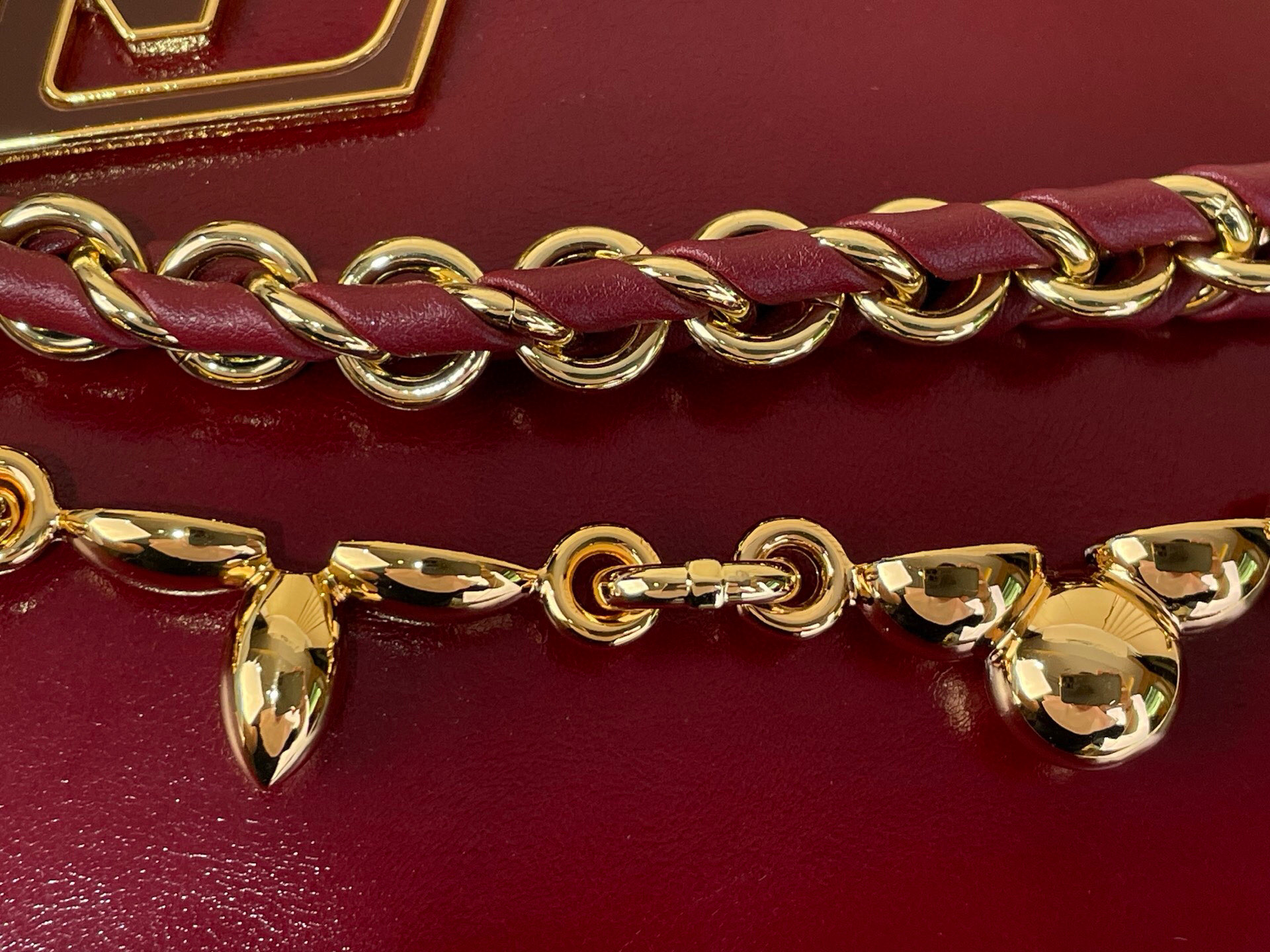 LV Style Beige Leather Top Handle Bag Bags Top Handle Bag detail image 7 from source 738349