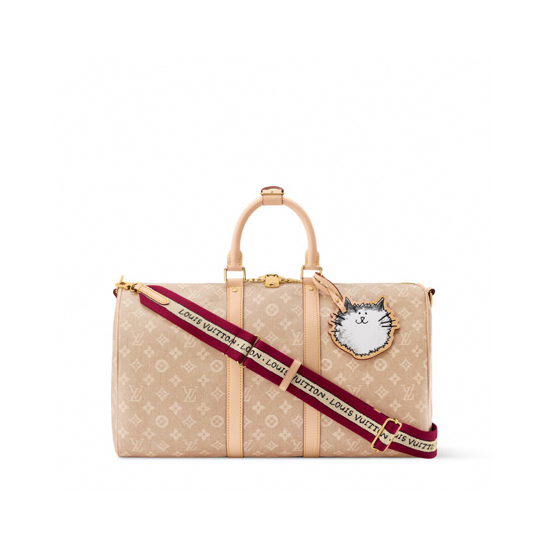 NO:557668,【KEEALL BANDOULIRE 45 travel bag】 m25787 cat,19860909【KEEALL BANDOULIRE 45 旅行袋】 m25787 猫咪,,Bag