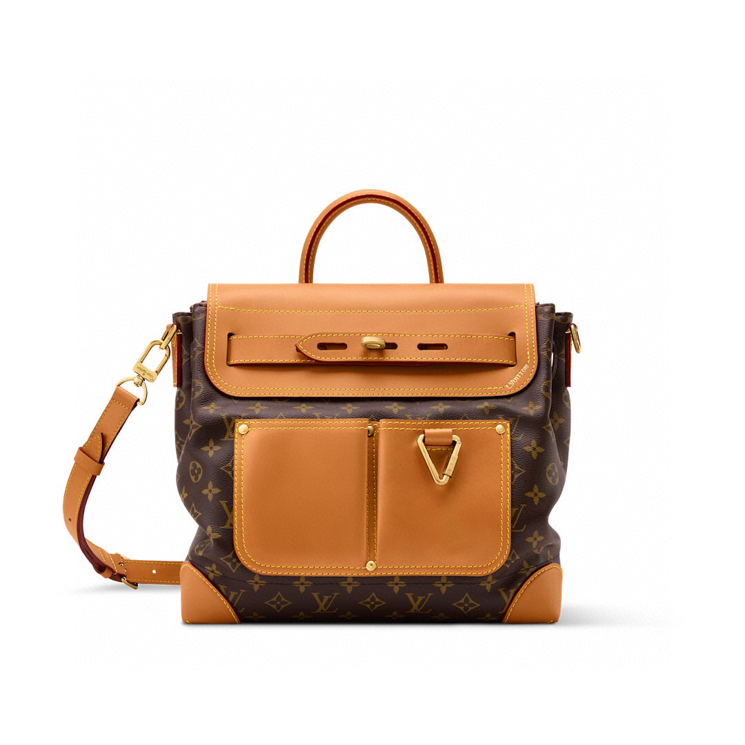 NO:557514,Top Original [STEAMER 30 Handbag] m25989 Retro This Steamer 30 handbag is made by harrell Williams Hx and has a sophisticated design with Monogram canvas. The double outer pockets on the front highlight the workwear style, and the detachable shoulder strap and flap can be worn cross-body, shoulder, hand or backpack. Dimensions 33 x 14 x 32 cm 921981000 (H x  width x length),19860909顶级原单【STEAMER 30 手袋】 m25989 复古 本款 Steamer 30 手袋出自 harrell Williams Hx之手,以 Monogram 帆布塑造考究设计.正面双外袋彰显工装风范,可拆卸肩带及翻盖便于随心斜挎、肩背、手提或双肩背. 尺寸33 x 14 x 32 厘米 921981000 (高 x 宽 x 长度),,Bag