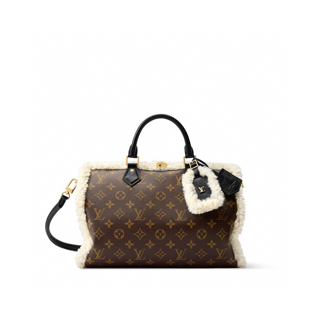 NO:581676,【SEEDY SOFT 30 TEDDY handbag】 m26326 presbyopia/maomao,19860909【SEEDY SOFT 30 TEDDY 手袋】 m26326 老花/ 毛毛,,Bag