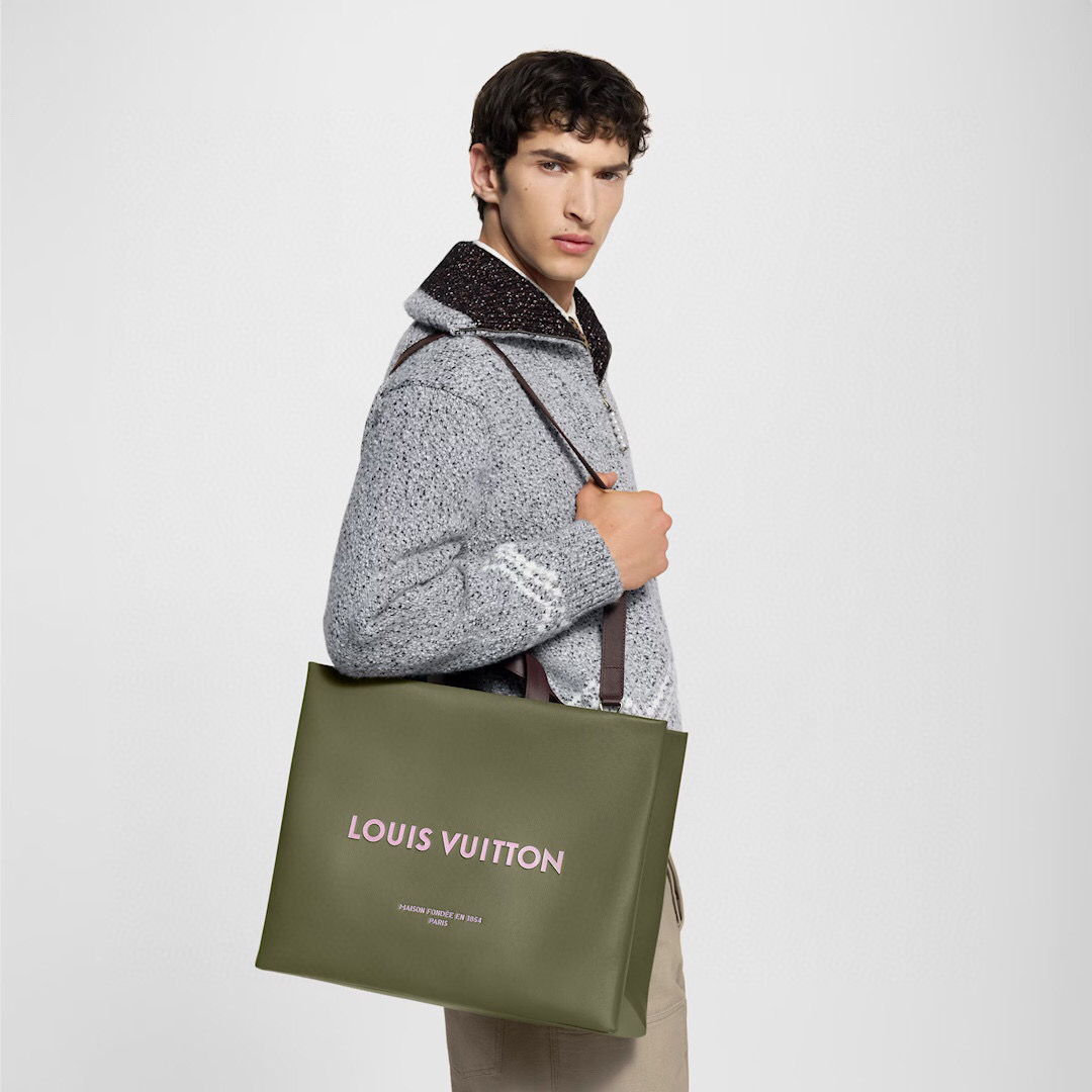 NO:581568,[SHOER TOTE medium handbag] m26082 green/pink,19860909【SHOER TOTE 中号手袋】 m26082 绿色/ 粉色,,Bag