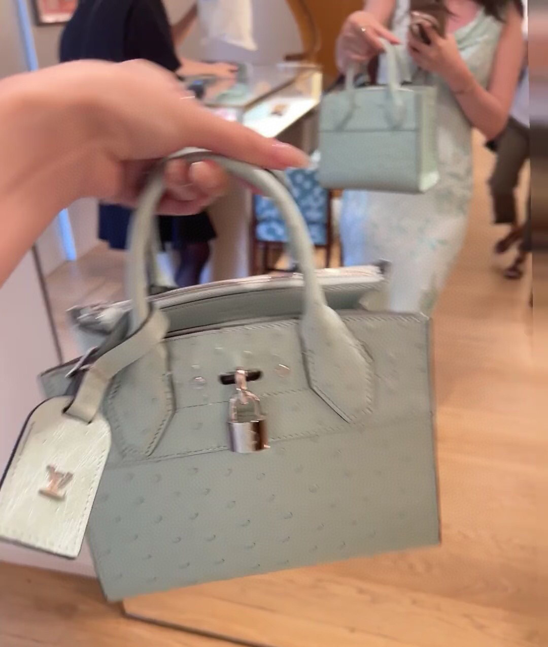 NO:602859,[LV City Steamer handbag] M85454 green (ostrich pattern) [LV City Steamer handbag] M95846 black (crocodile pattern),,louis vuitton19860909【LV City Steamer 手袋】M85454 绿色（鸵鸟纹）【LV City Steamer 手袋】M95846 黑色（鳄鱼纹）,,louis vuitton,Bag