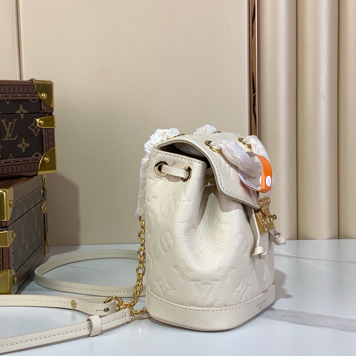 LV Style Black Leather Backpack Lookbook Reference image 2
