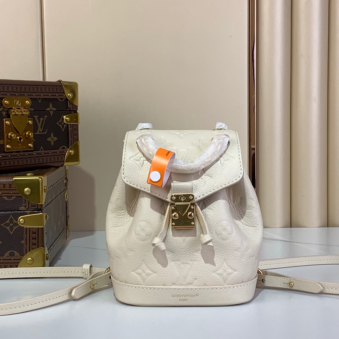 LV Style Black Leather Backpack Lookbook Reference image 1