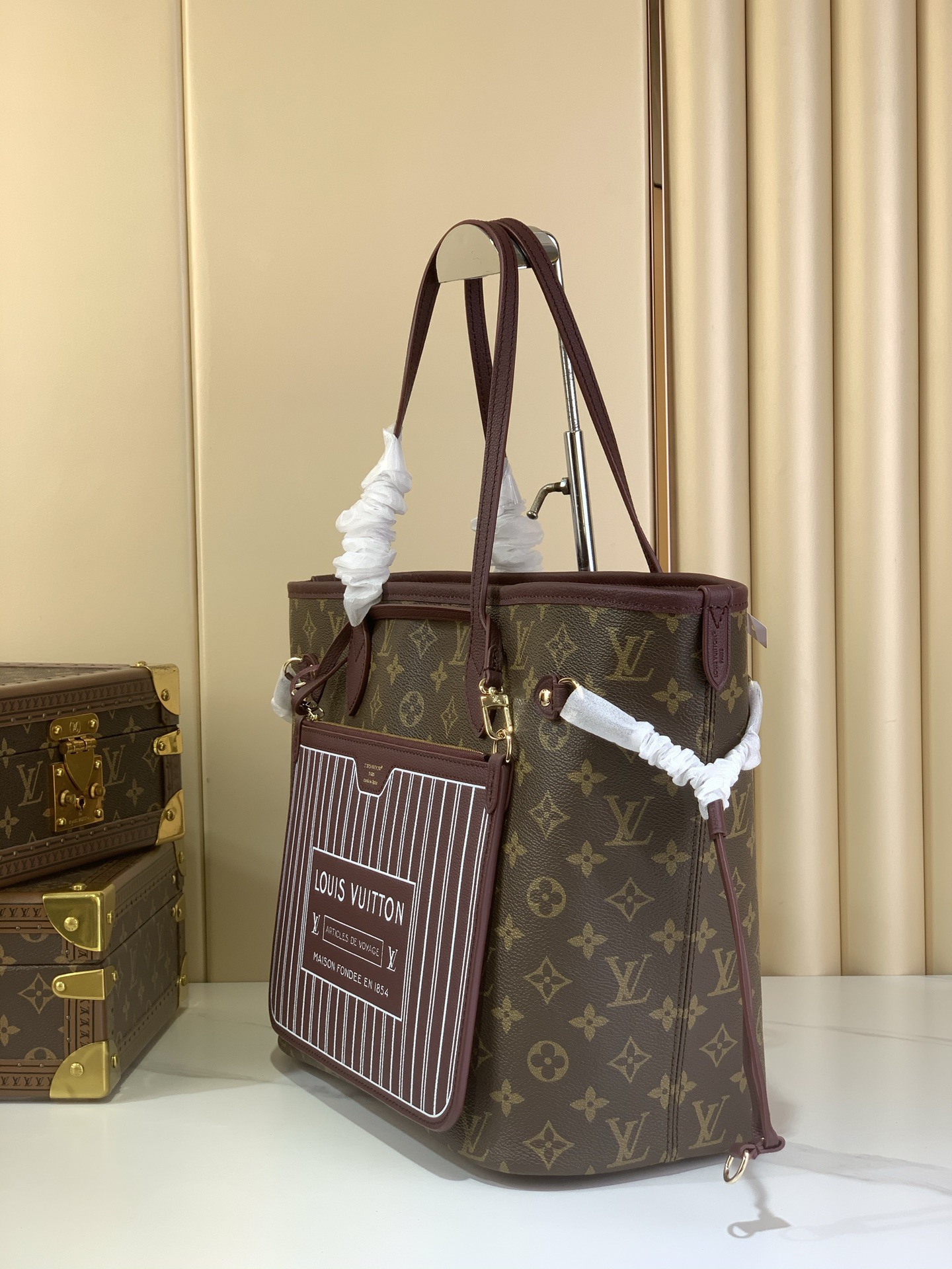 LV Style Beige Leather Bag Lookbook Reference image 2
