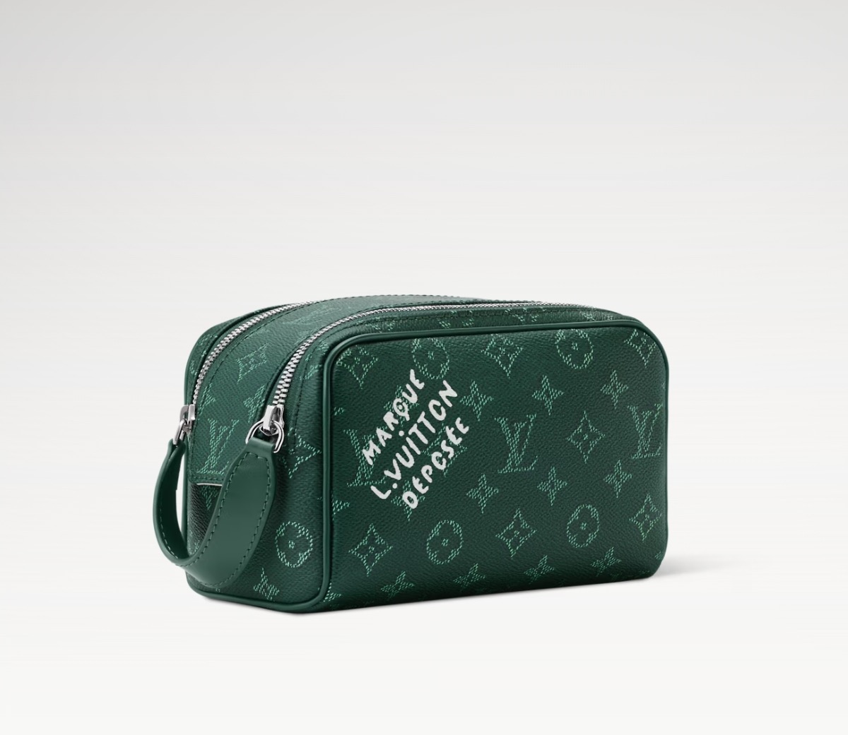 LV Style Beige Leather Toiletry Bag Lookbook Reference image 2