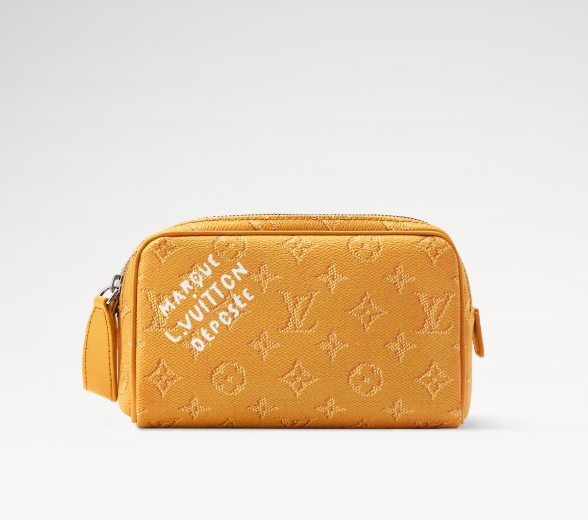 LV Style Beige Leather Toiletry Bag Lookbook Reference image 1