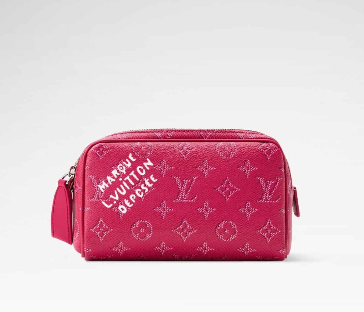 LV Style Beige Leather Toiletry Bag Lookbook Reference image 1