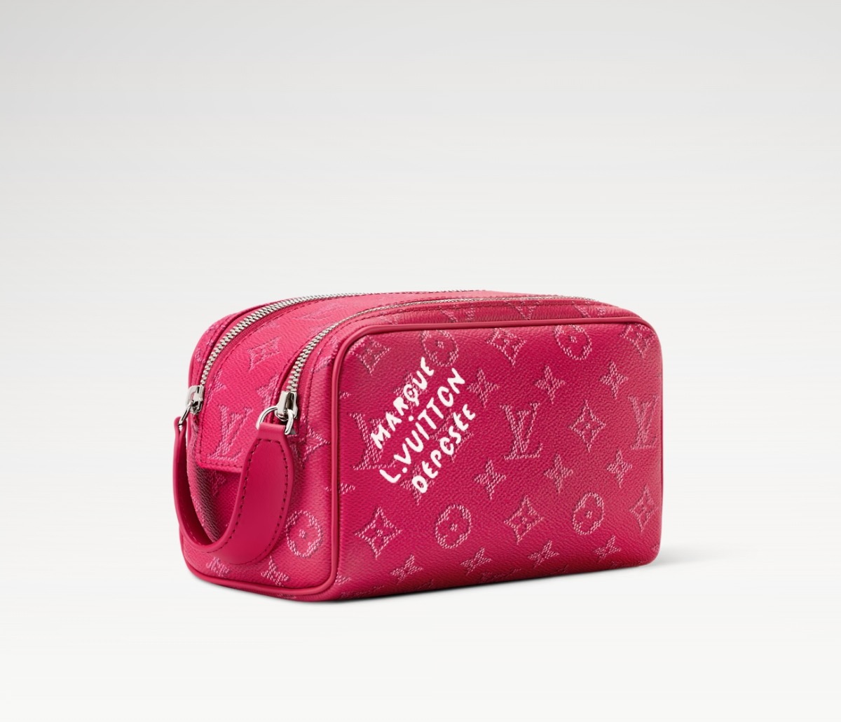 LV Style Beige Leather Toiletry Bag Lookbook Reference image 2