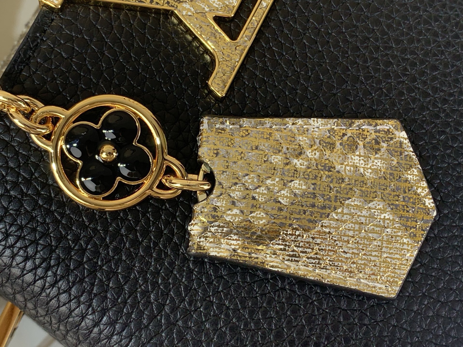 LV Style Black Leather Top Handle Bag style reference detail image 6 from source 759869