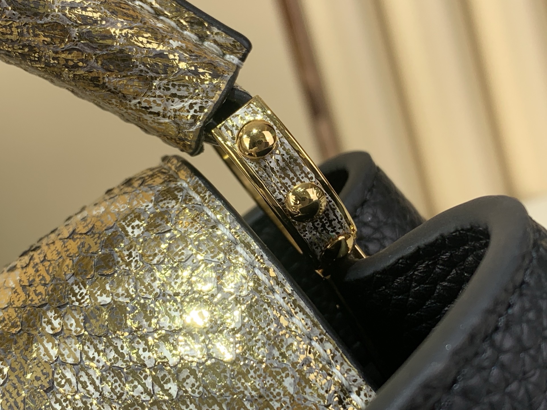 LV Style Black Leather Top Handle Bag style reference detail image 7 from source 759869