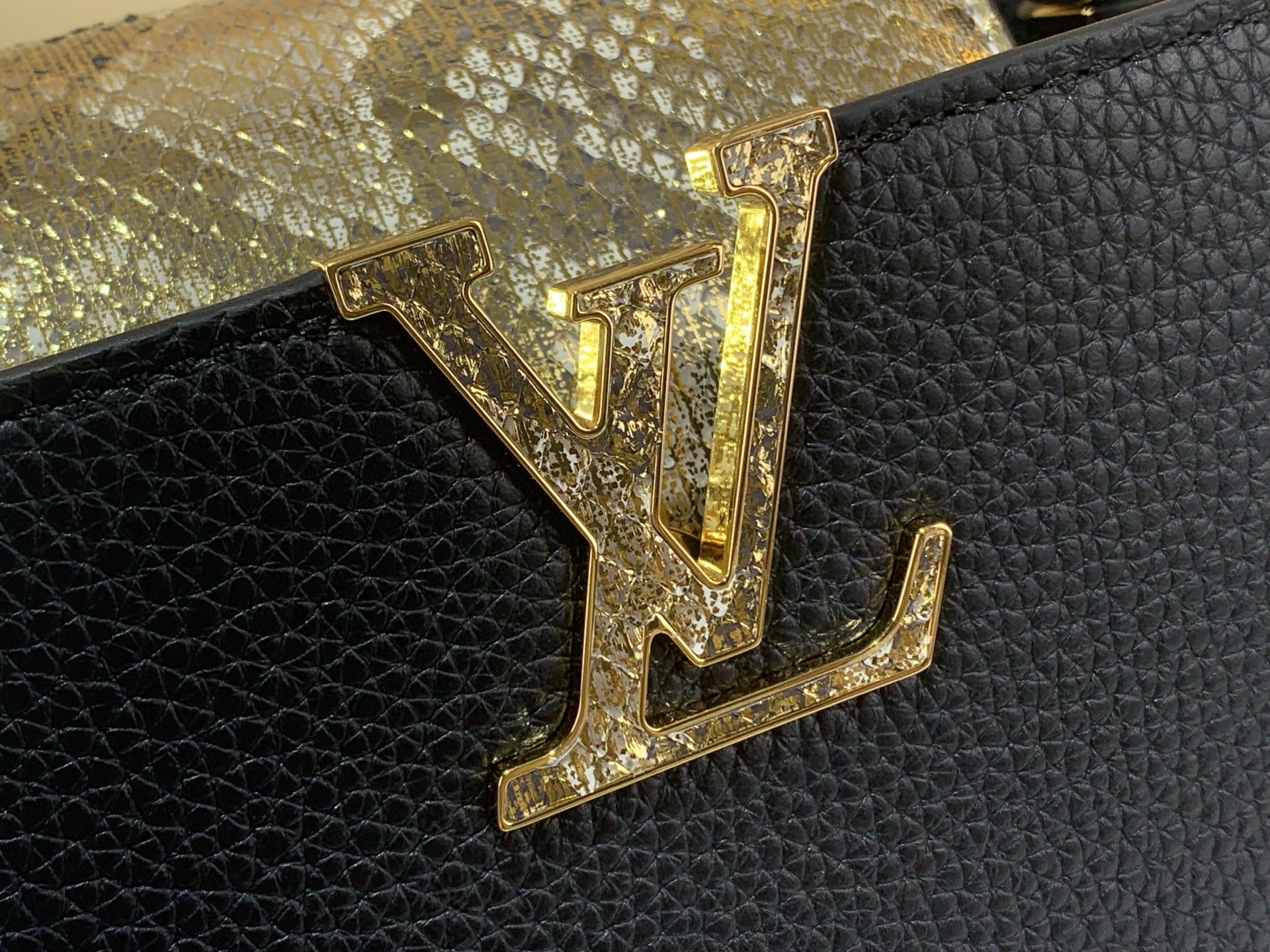 LV Style Black Leather Top Handle Bag Bags Top Handle Bag detail image 5 from source 759868