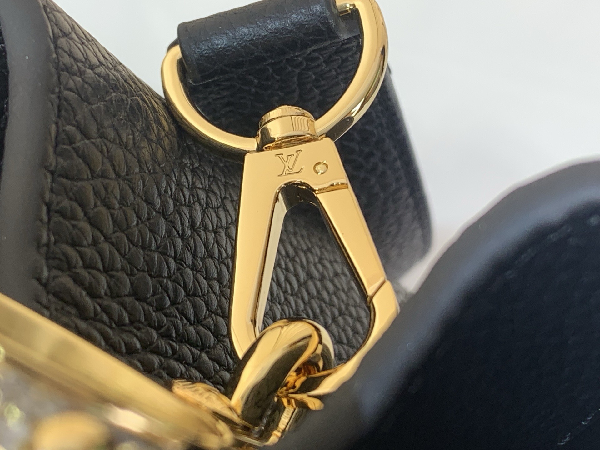 LV Style Black Leather Top Handle Bag Bags Top Handle Bag detail image 7 from source 759868