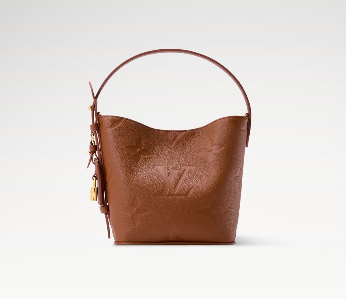 NO:676386,[ALL IN BB bucket bag] M12925 28220 dark brown/embossed,19860909【ALL IN BB 水桶手袋】M12925 28220 深棕色/压花,,Bag