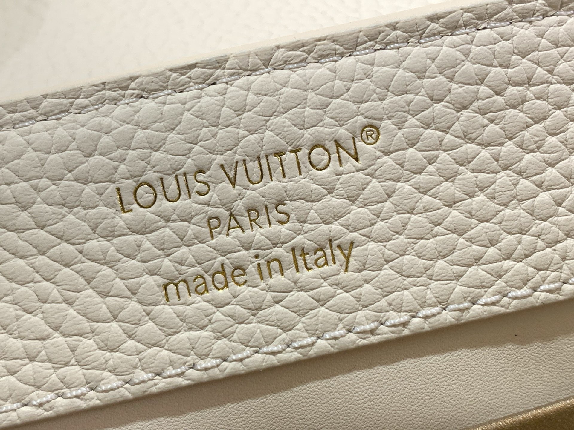 LV Style White Leather Top Handle Bag Bags Top Handle Bag detail image 9 from source 759853