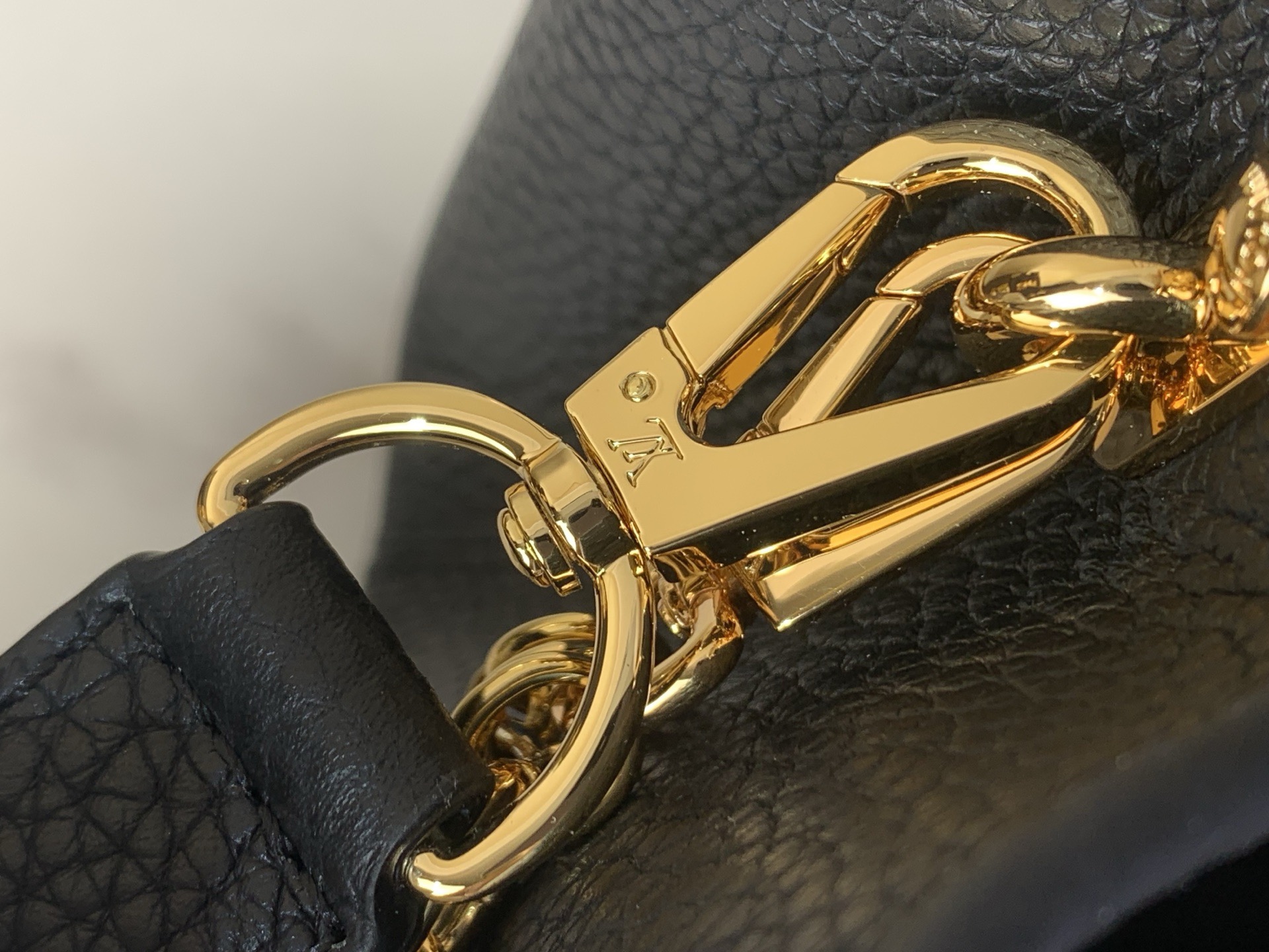 LV Style Black Leather Top Handle Bag Bags Top Handle Bag detail image 6 from source 759856