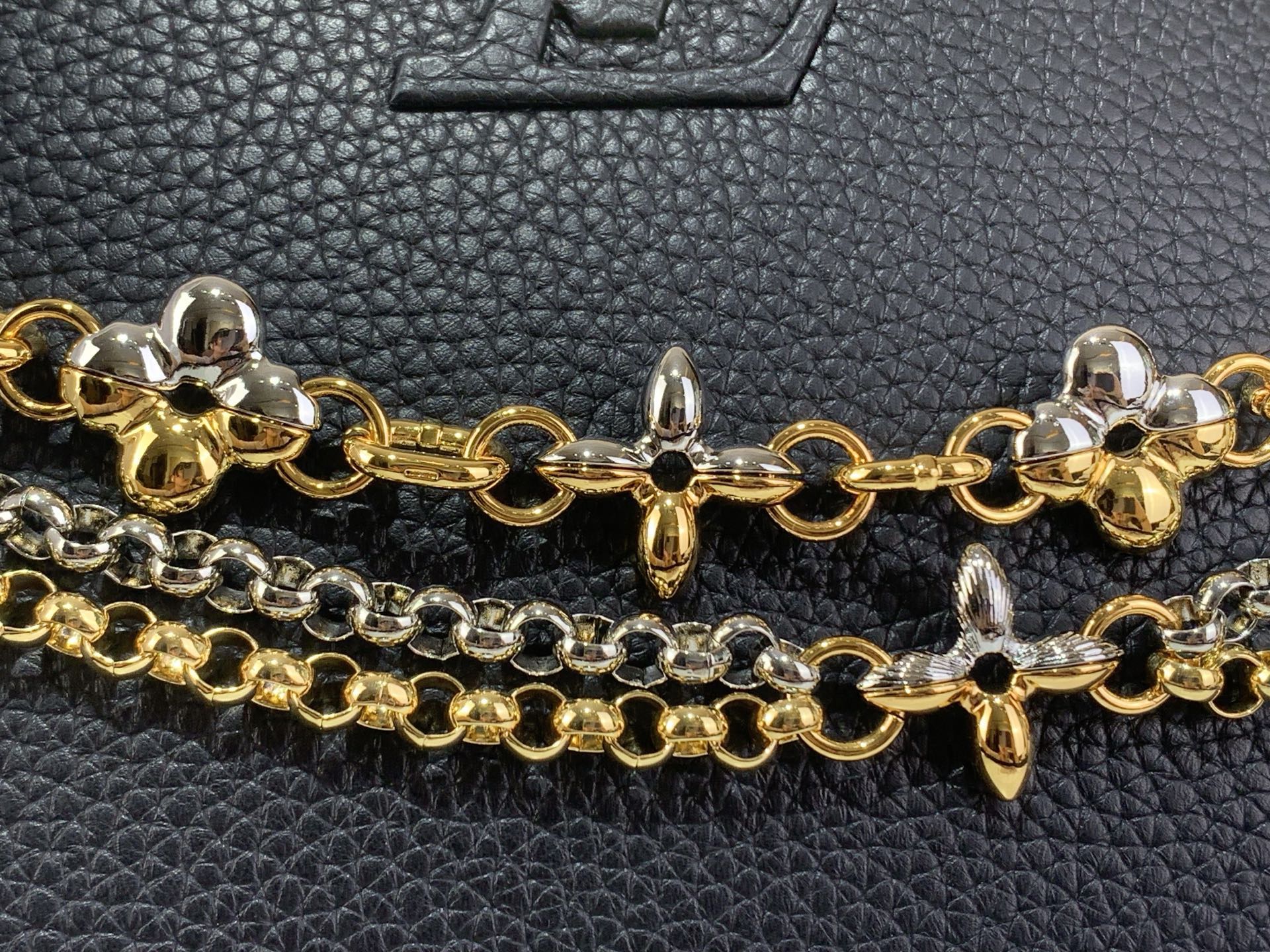 LV Style Black Leather Top Handle Bag Bags Top Handle Bag detail image 5 from source 759856