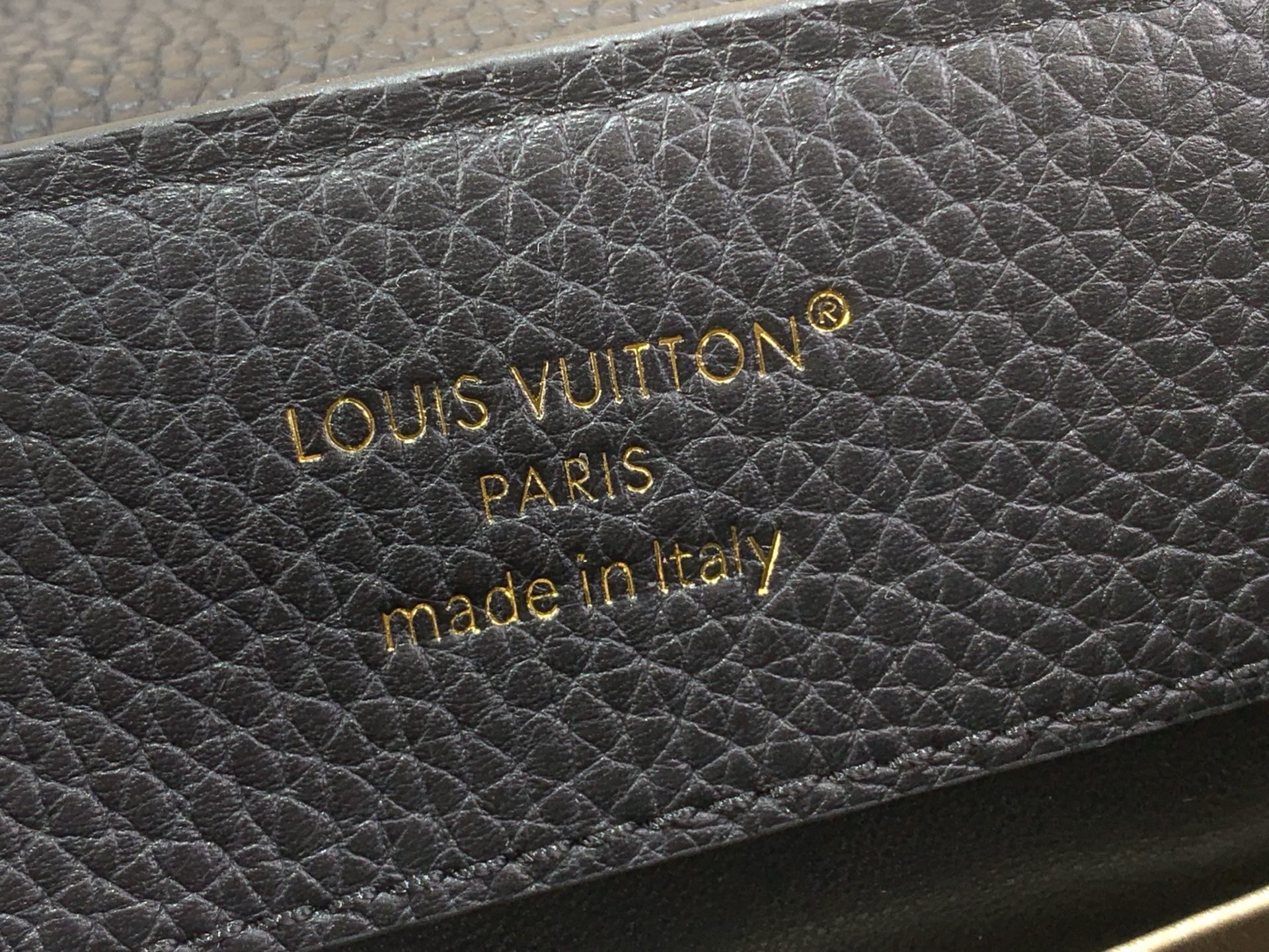 LV Style Black Leather Top Handle Bag Bags Top Handle Bag detail image 7 from source 759856