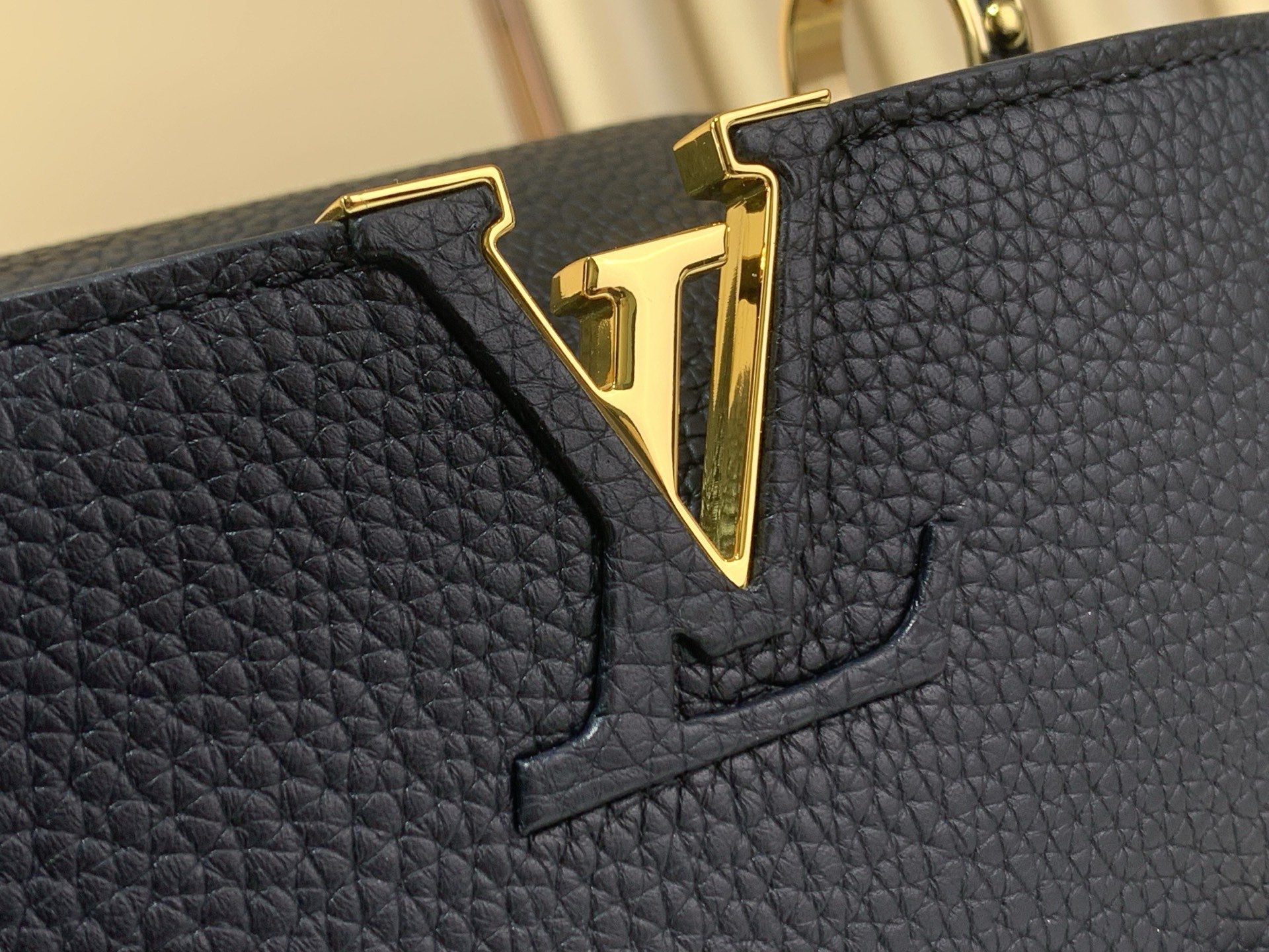 LV Style Black Leather Top Handle Bag Bags Top Handle Bag detail image 8 from source 759856