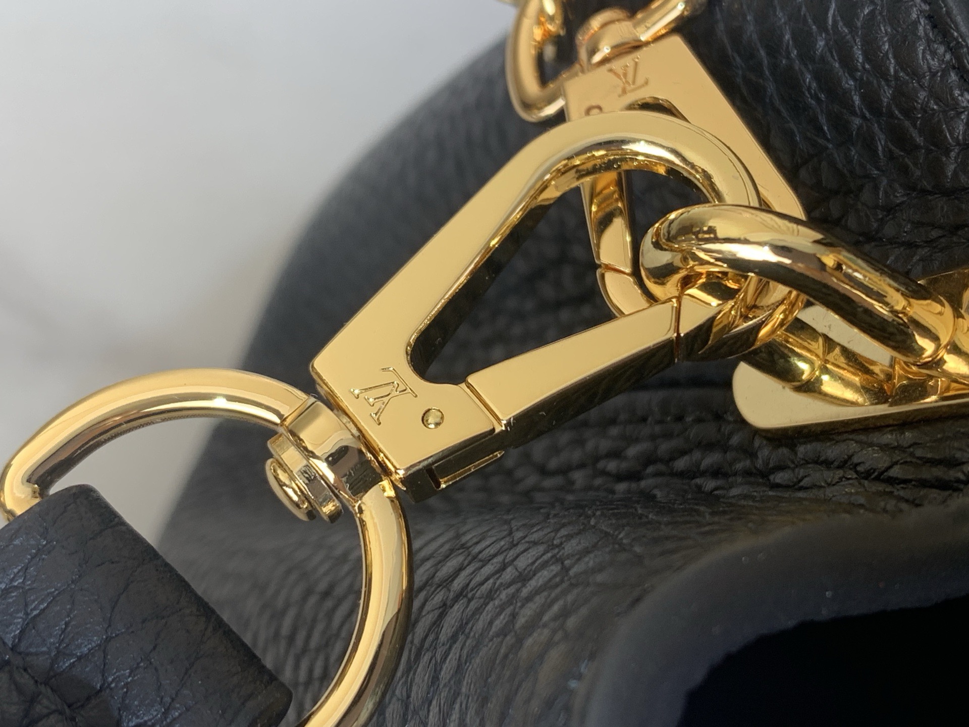 LV Style Black Leather Top Handle Bag Bags Top Handle Bag detail image 7 from source 759857