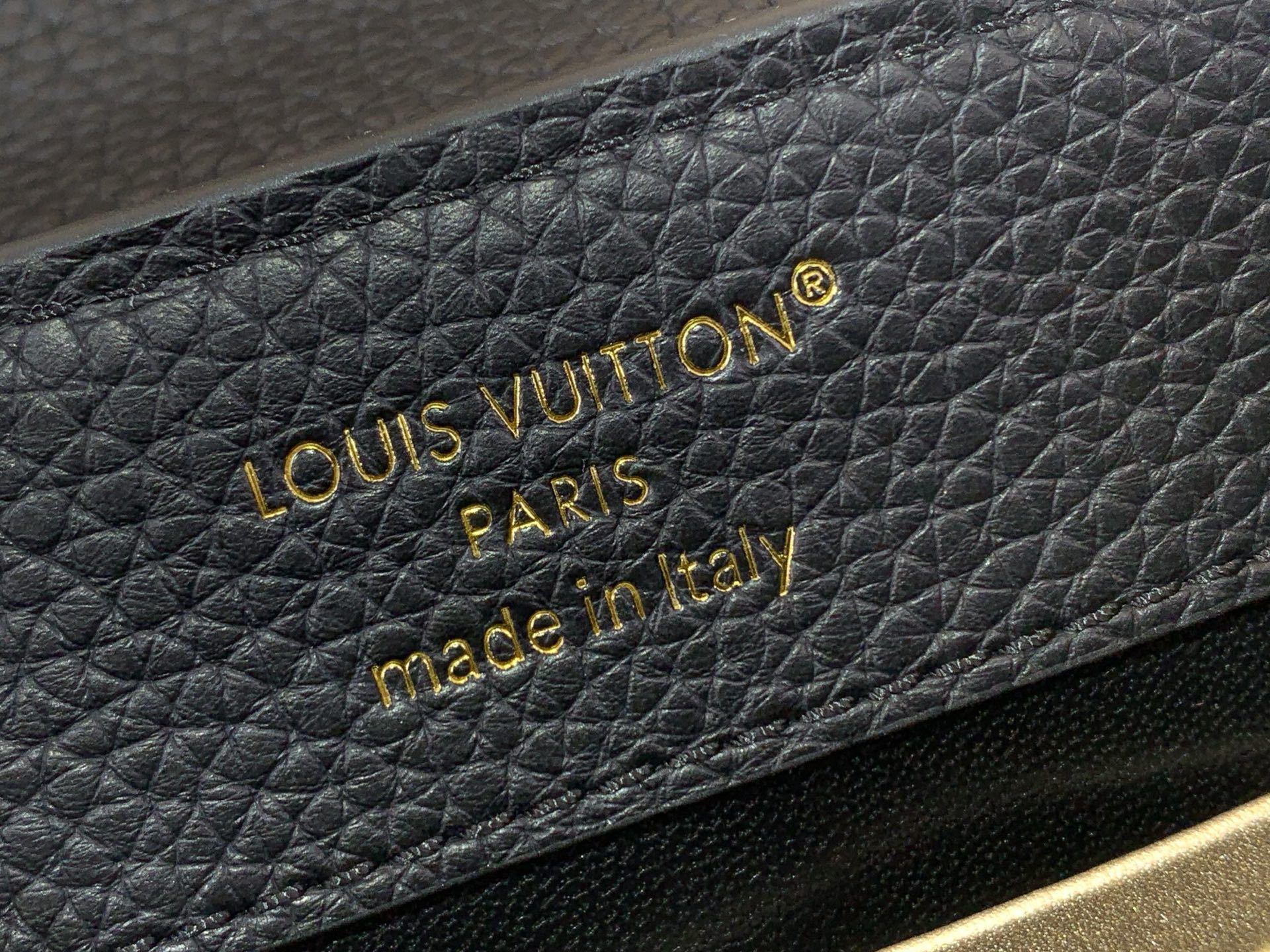 LV Style Black Leather Top Handle Bag Bags Top Handle Bag detail image 9 from source 759857