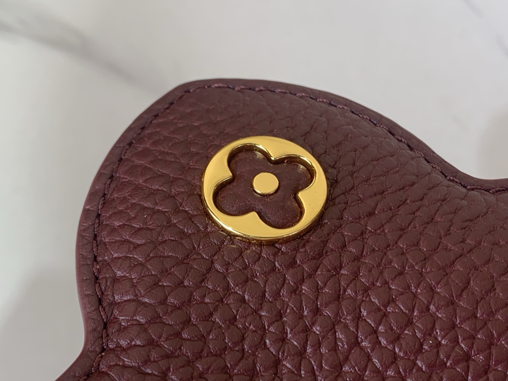 LV Style Beige Leather Top Handle Bag style reference detail image 5 from source 759859