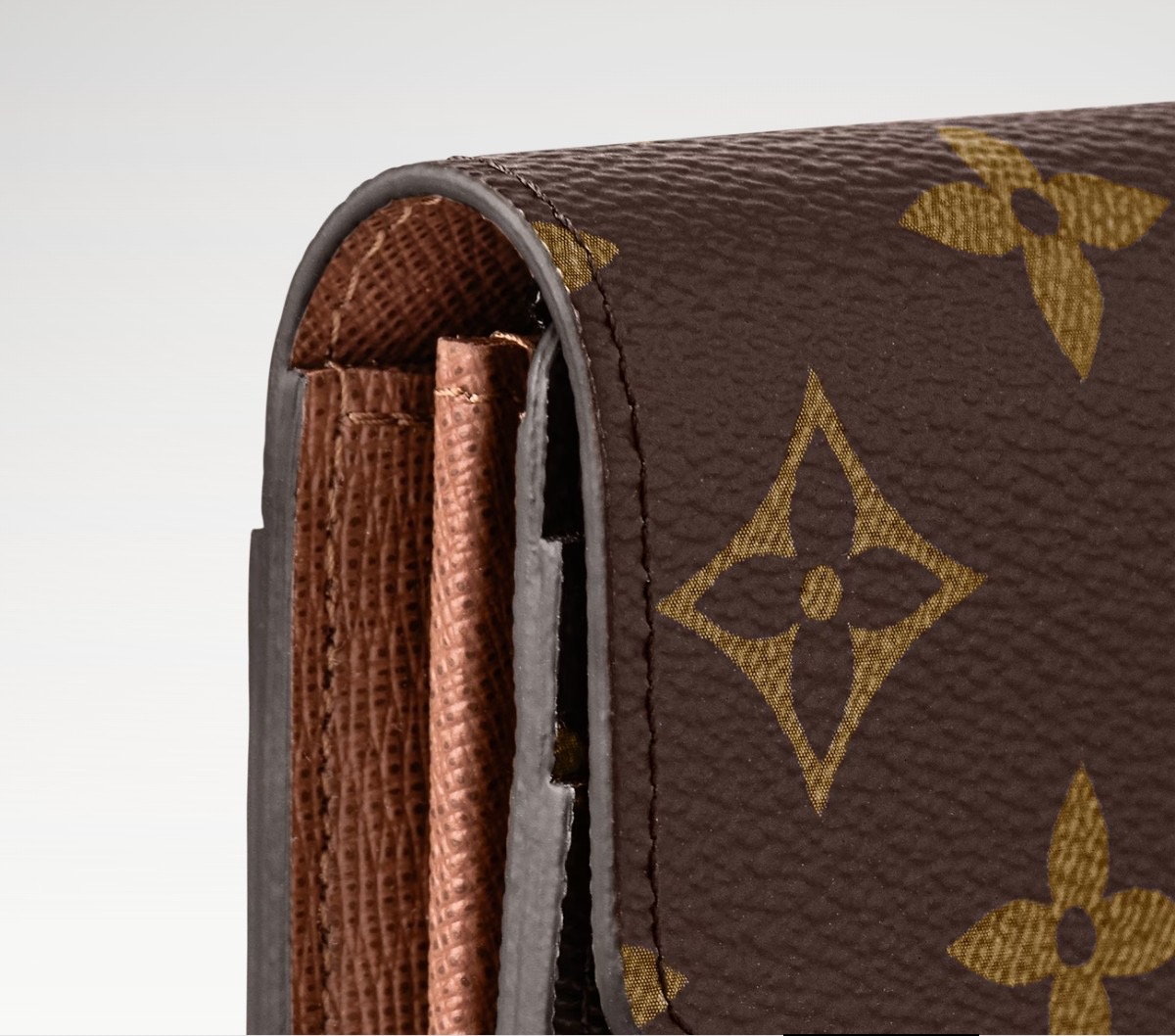 LV Style Brown Leather Wallet Bags detail image 5 from source 759878