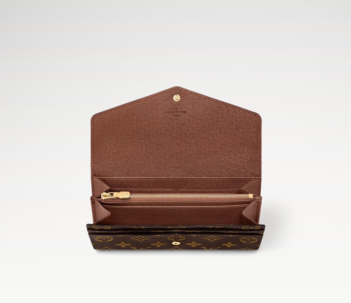LV Style Brown Leather Wallet Lookbook Reference image 1