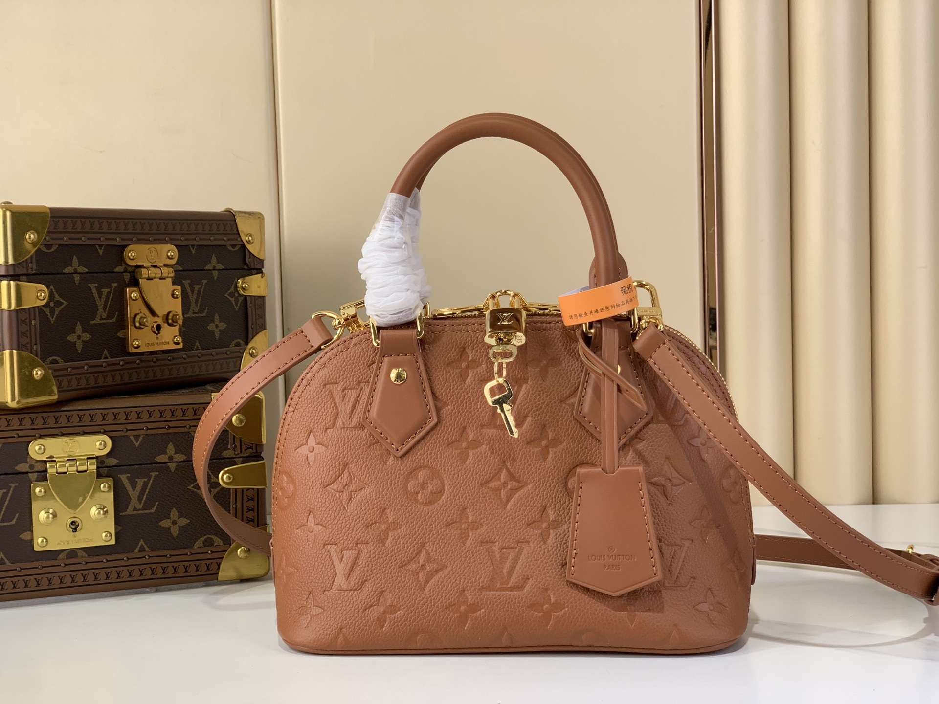 LV Style Black Leather Top Handle Bag Lookbook Reference image 1