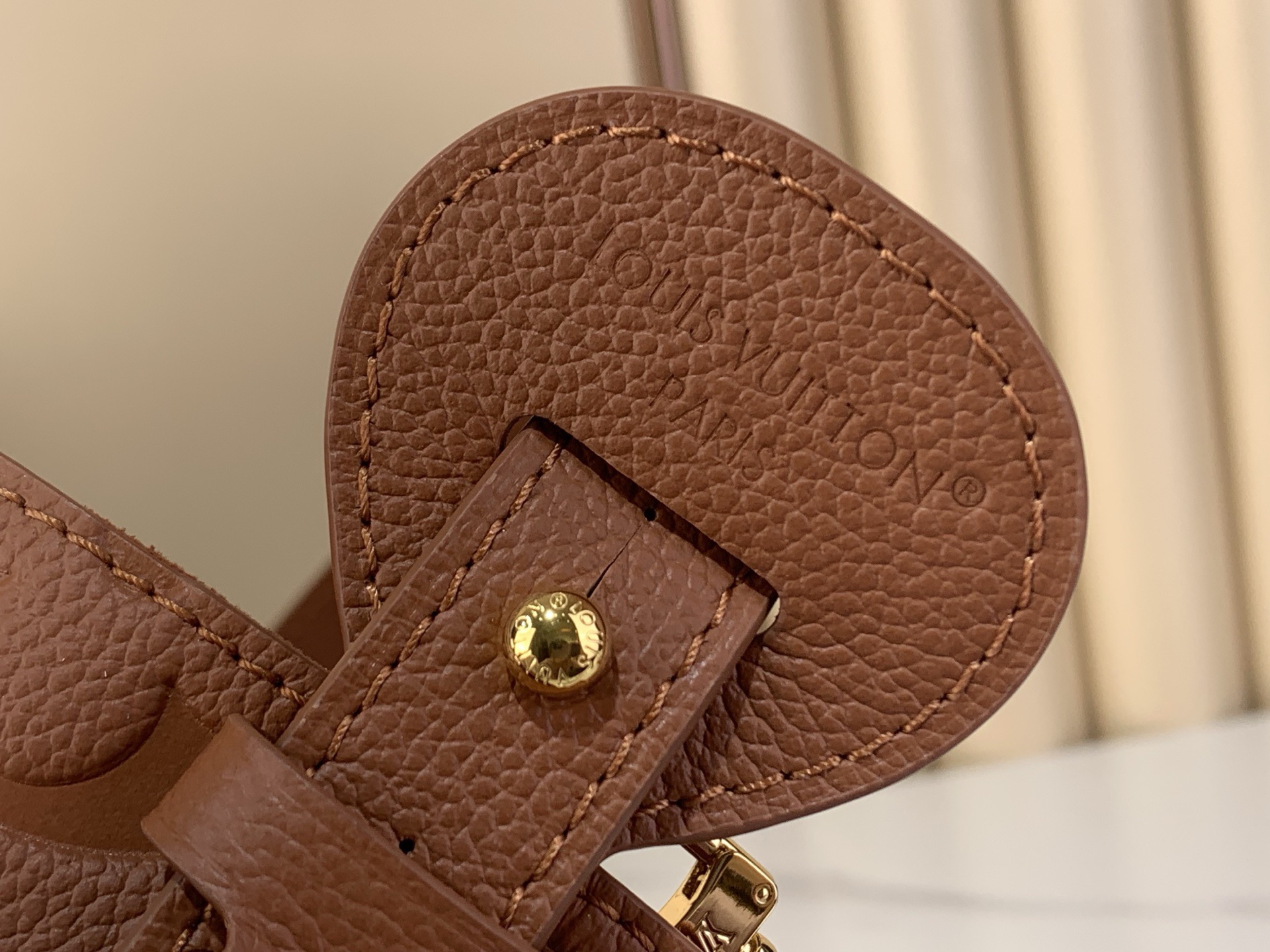LV Style Brown Leather Top Handle Bag Bags Top Handle Bag detail image 6 from source 759881