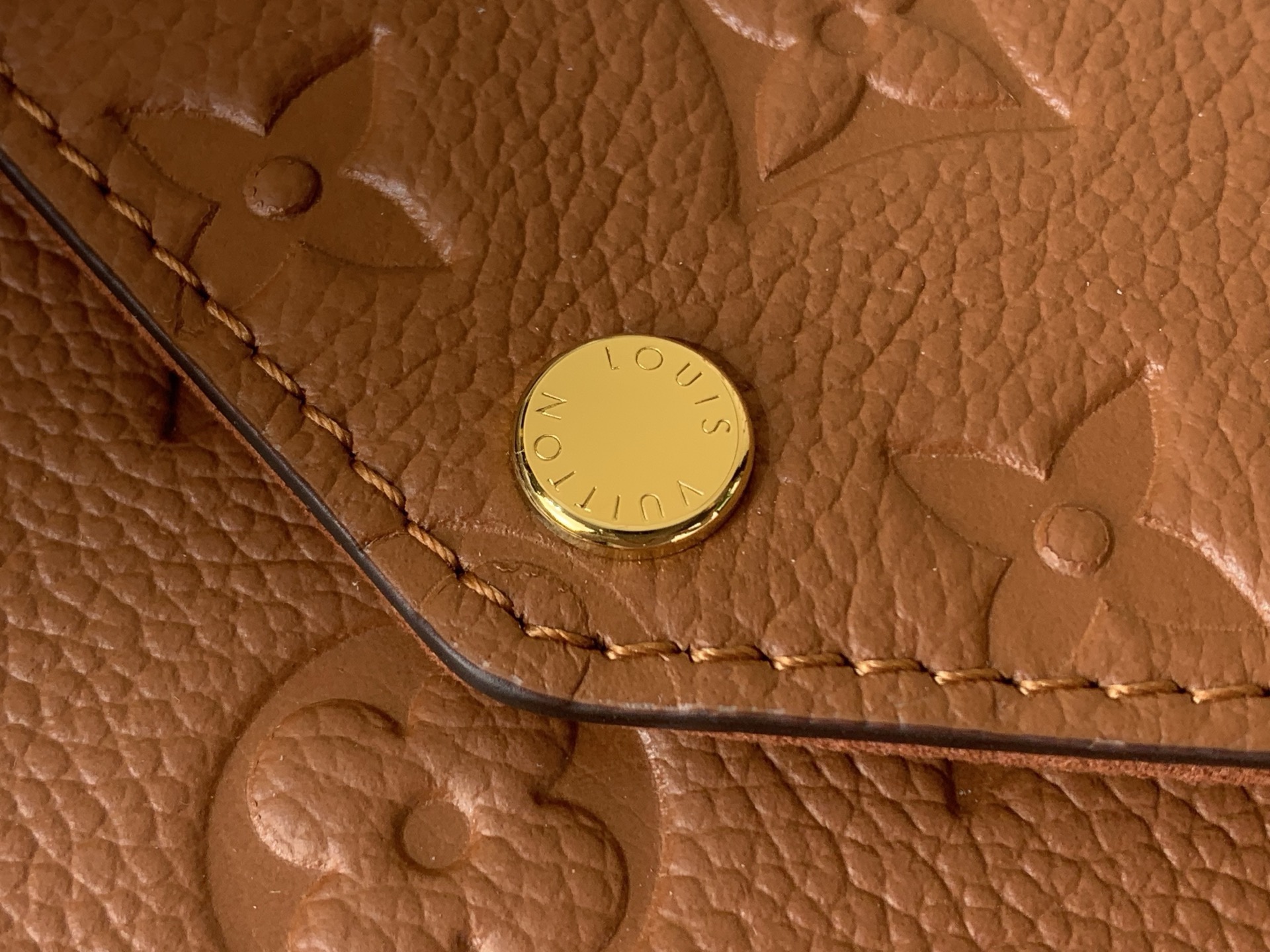 LV Style Brown Leather Clutch Bags Clutch detail image 5 from source 759882