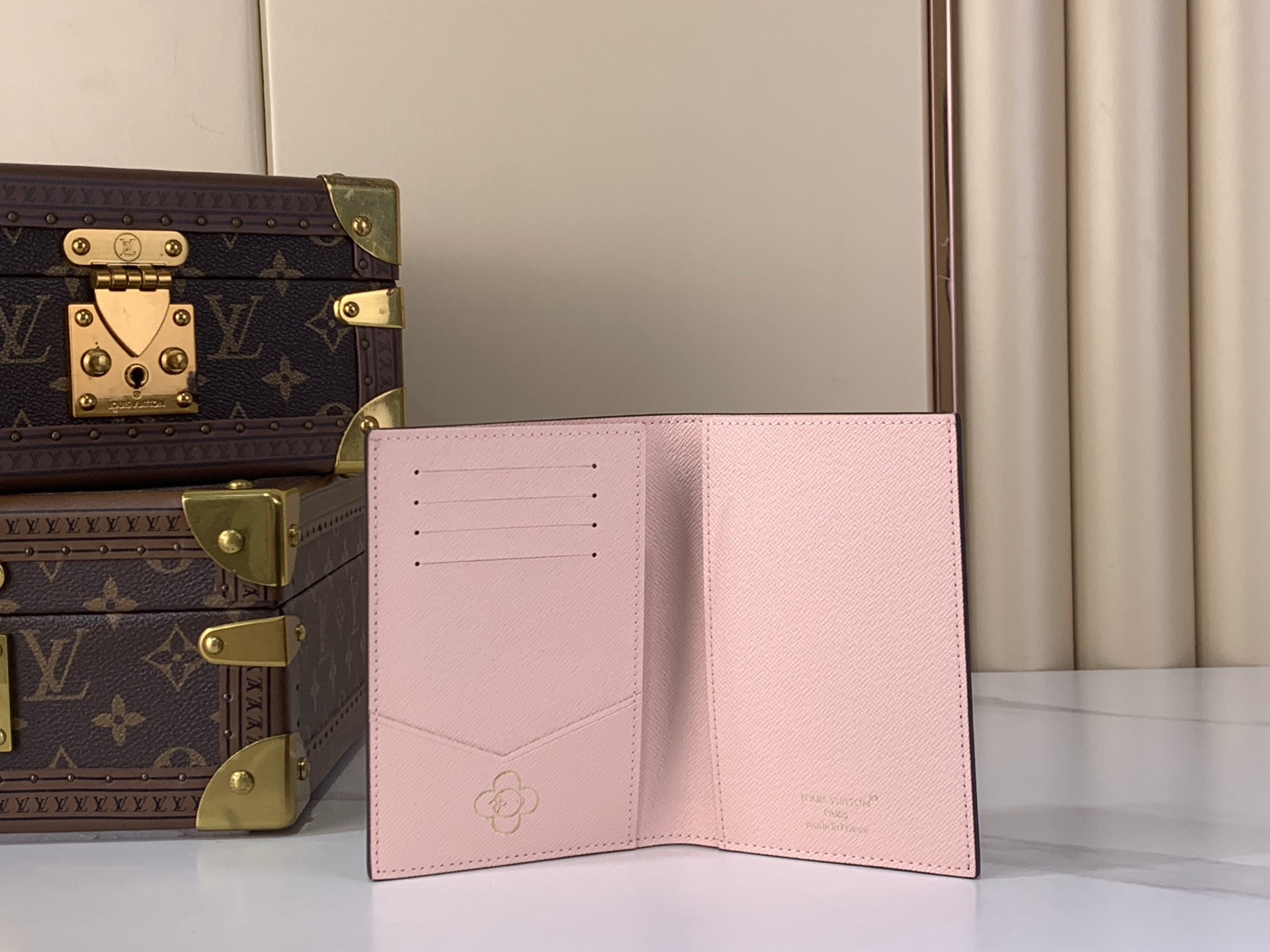 LV Style Blue Leather Passport Cover Bags detail image 9 from source 759883
