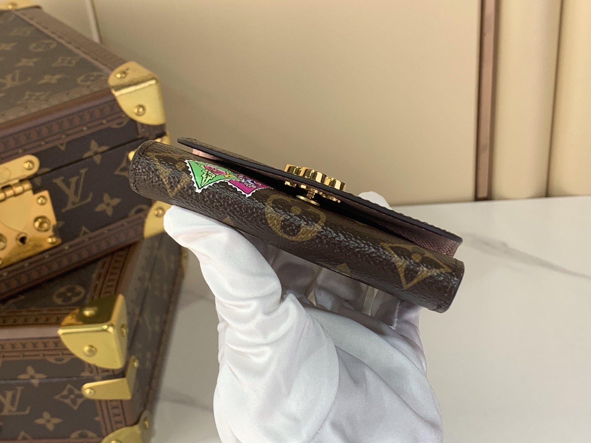 LV Style Canvas Wallet Lookbook Reference image 2