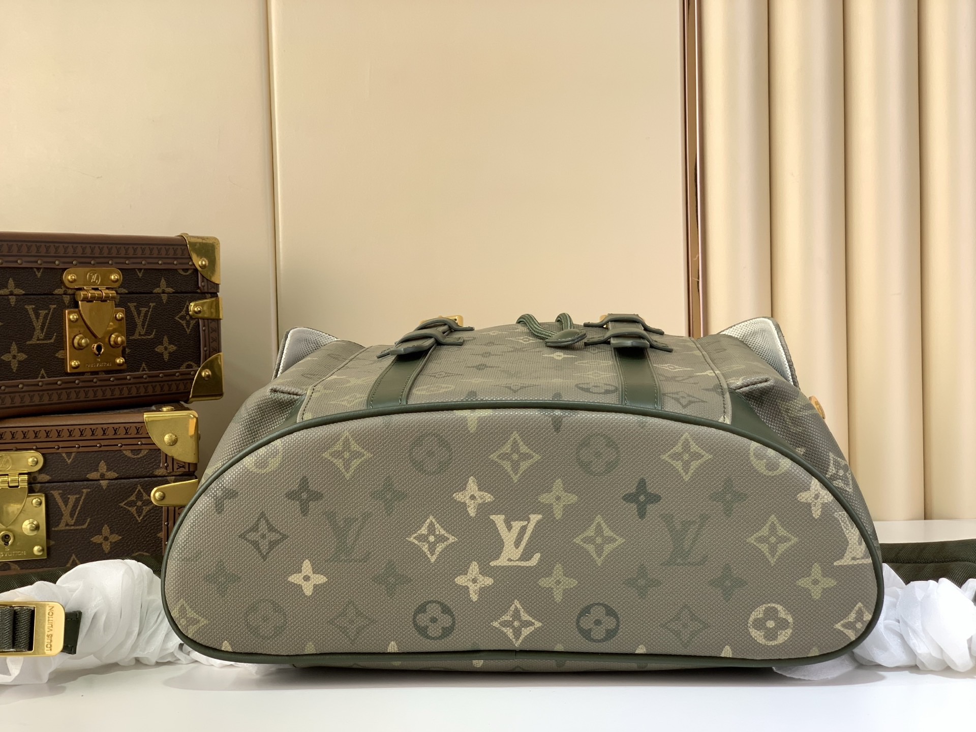 LV Style Beige Canvas Backpack Bags Backpack detail image 4 from source 759908