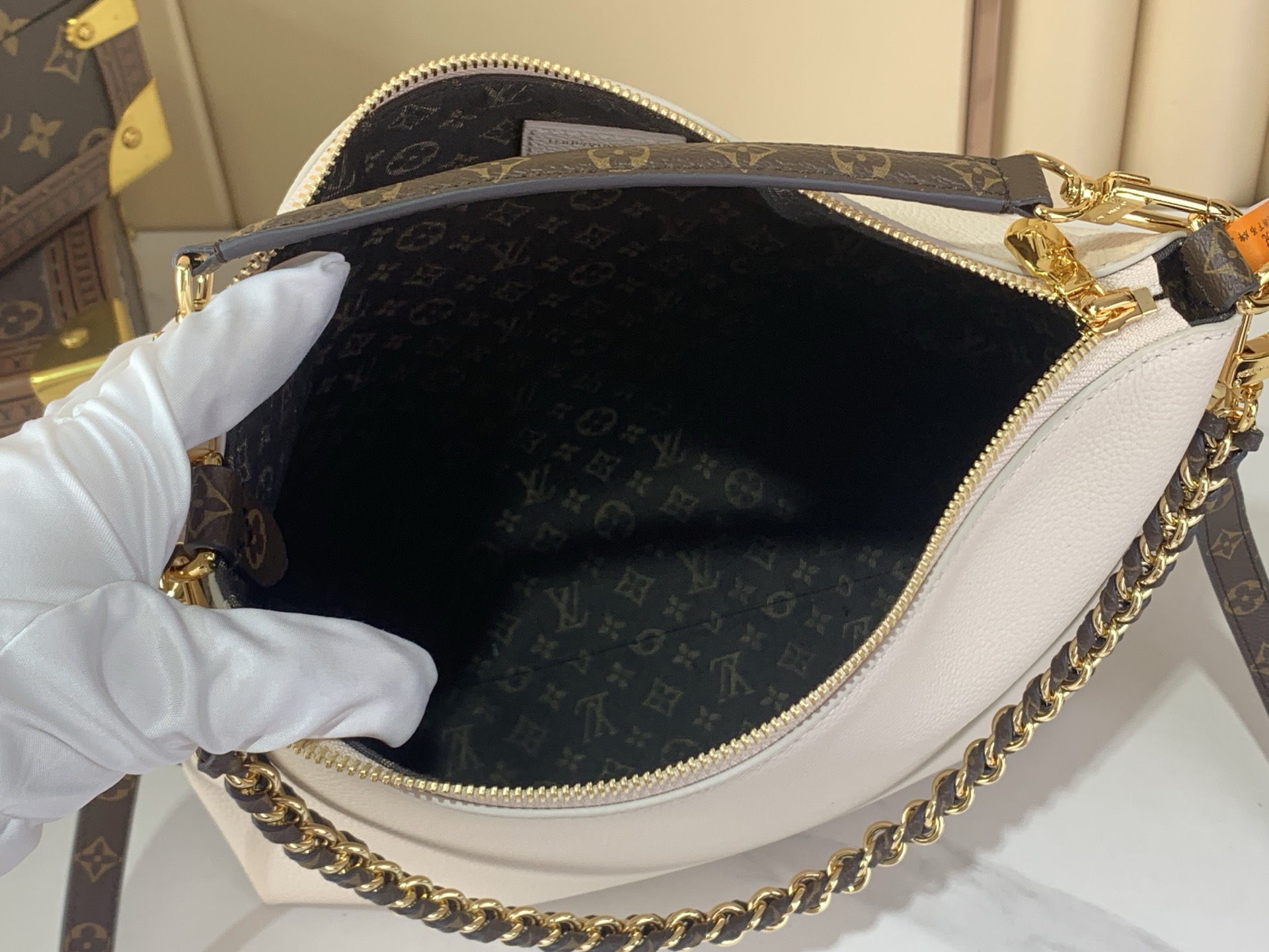 LV Style Black Canvas Top Handle Bag style reference detail image 9 from source 759894