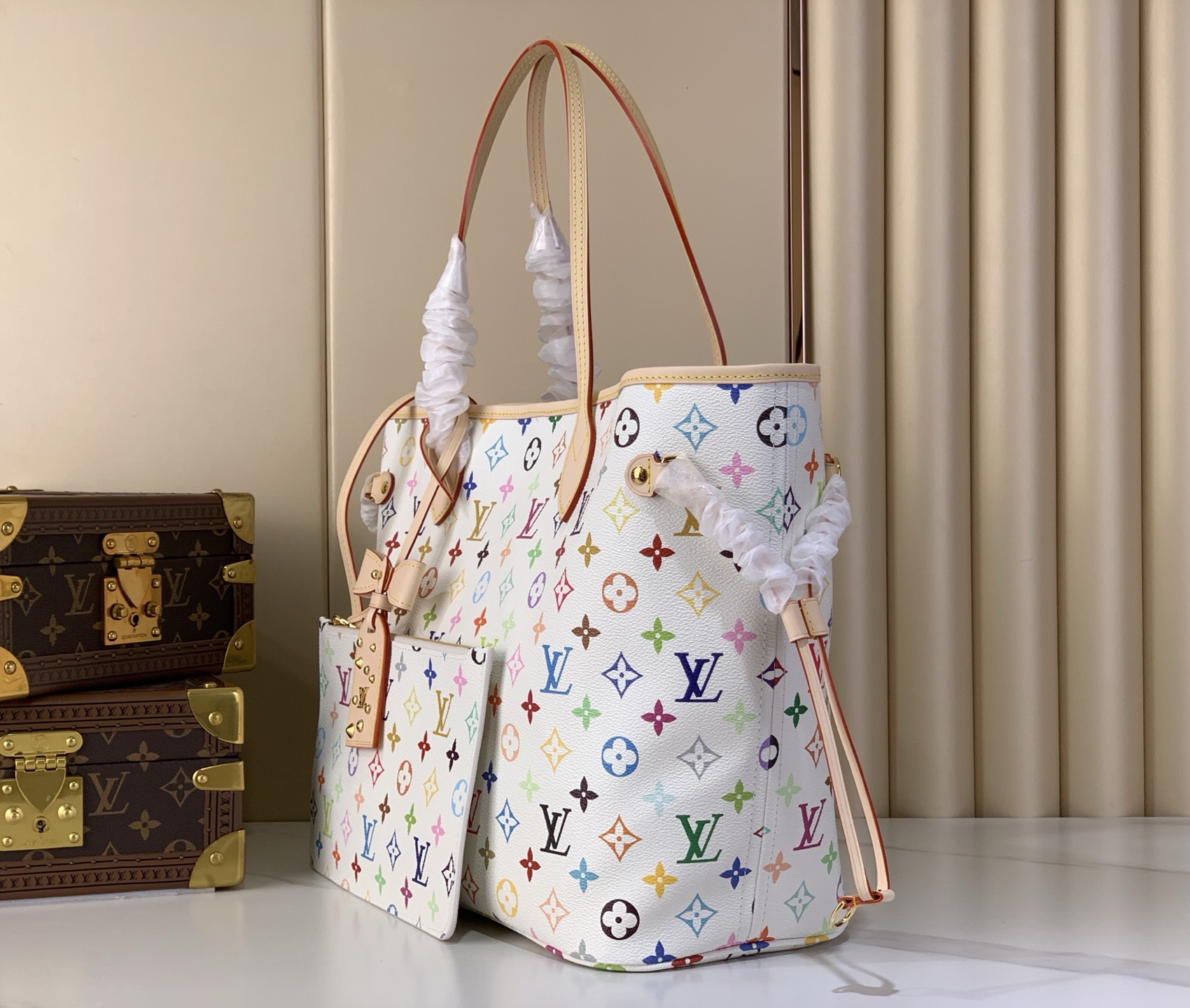 LV Style White Leather Clutch Lookbook Reference image 2